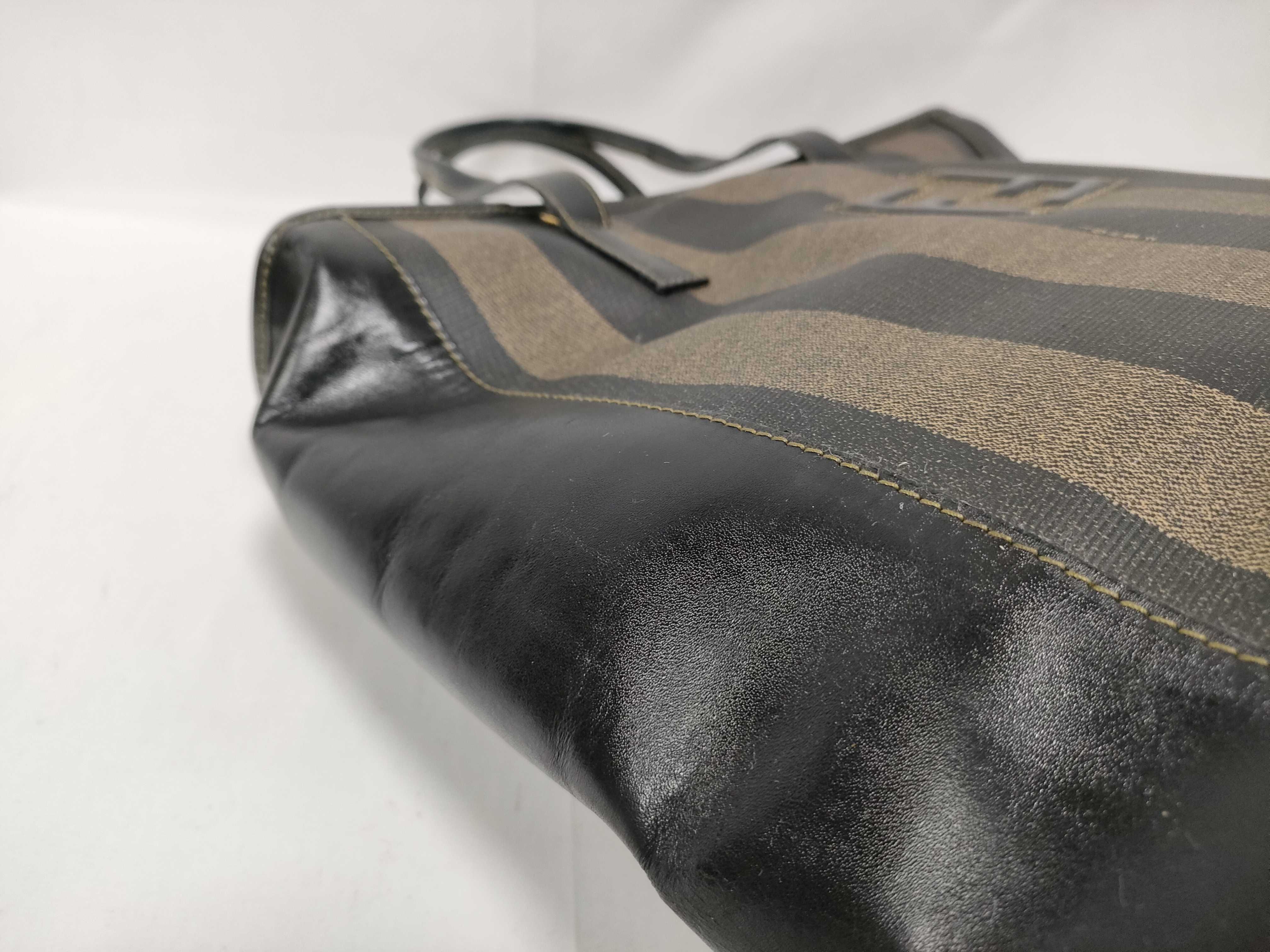 Pequin Leather x Canvas Handbag — view 7