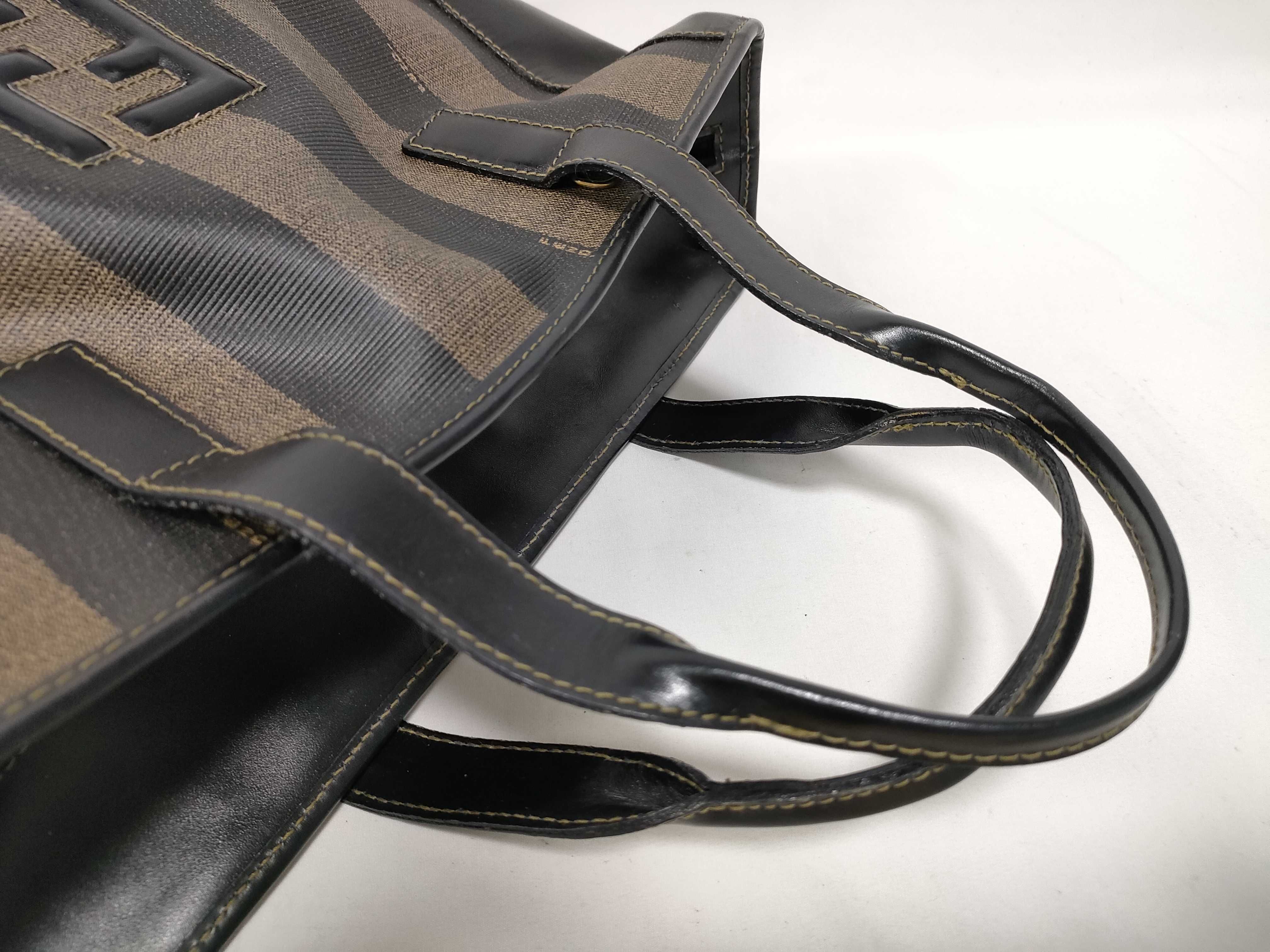 Pequin Leather x Canvas Handbag — view 9