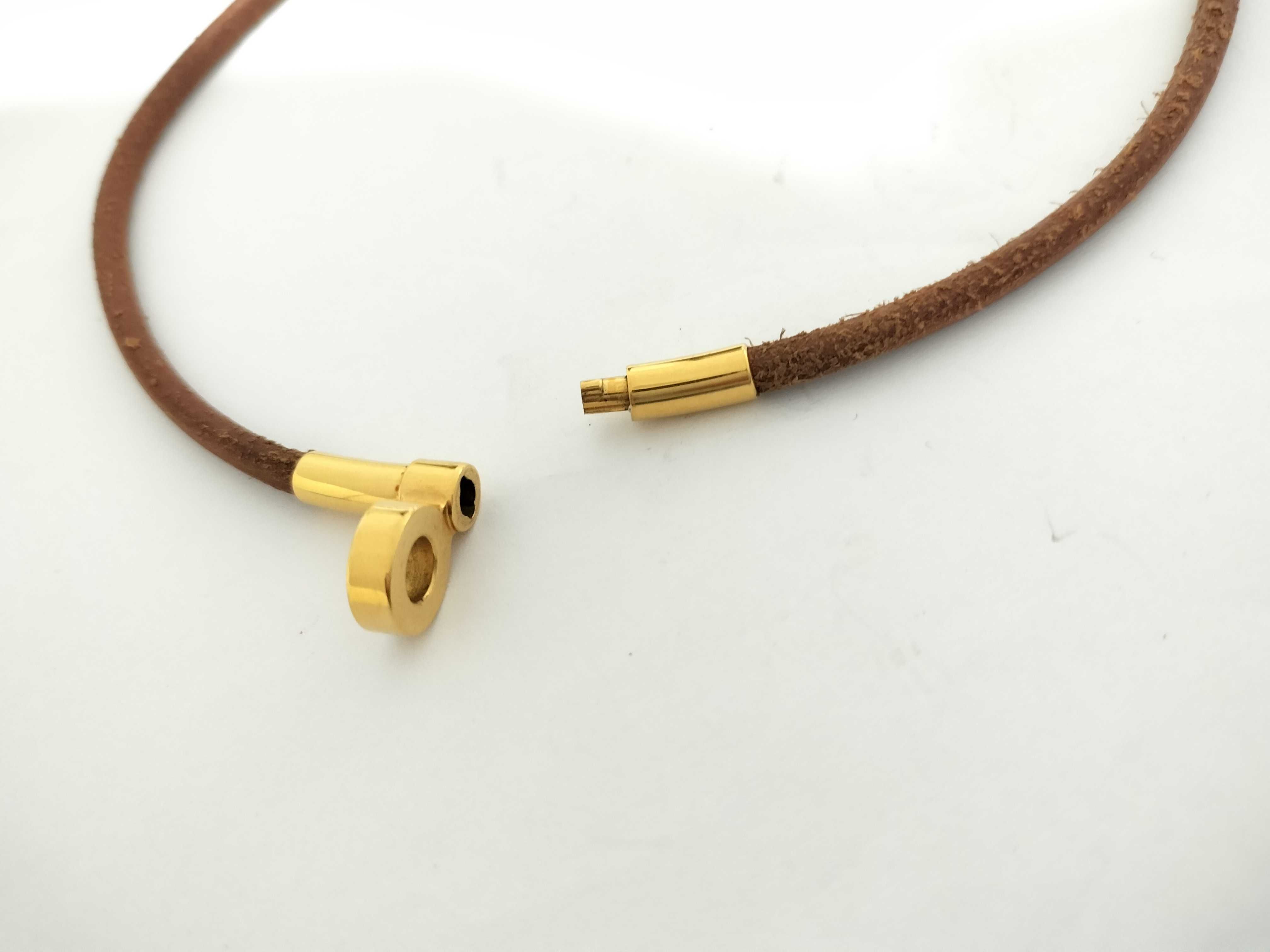 leather choker necklace — view 5