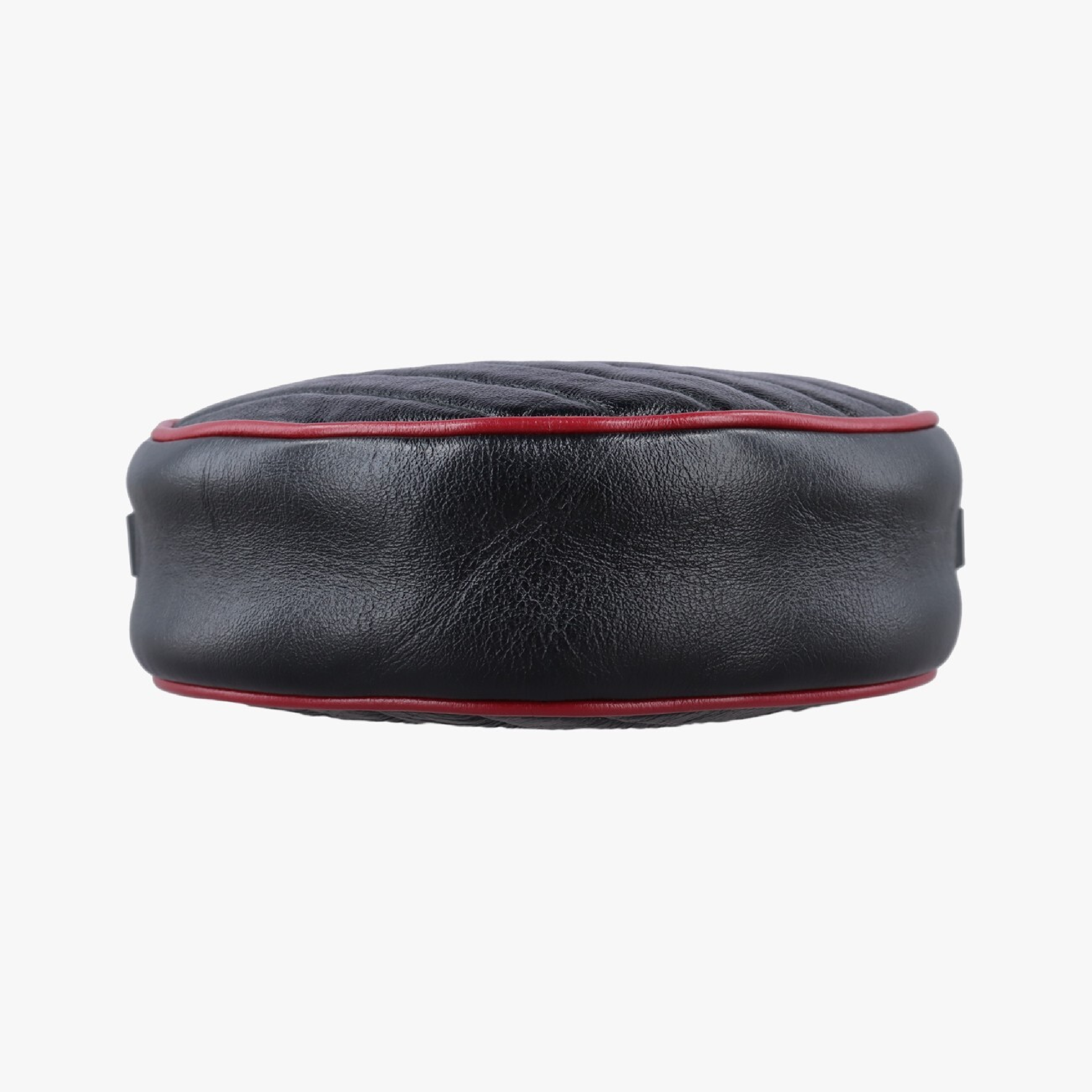 GG Marmont Black x Red Leather Shoulder Bag 550154 H029690636 — view 3