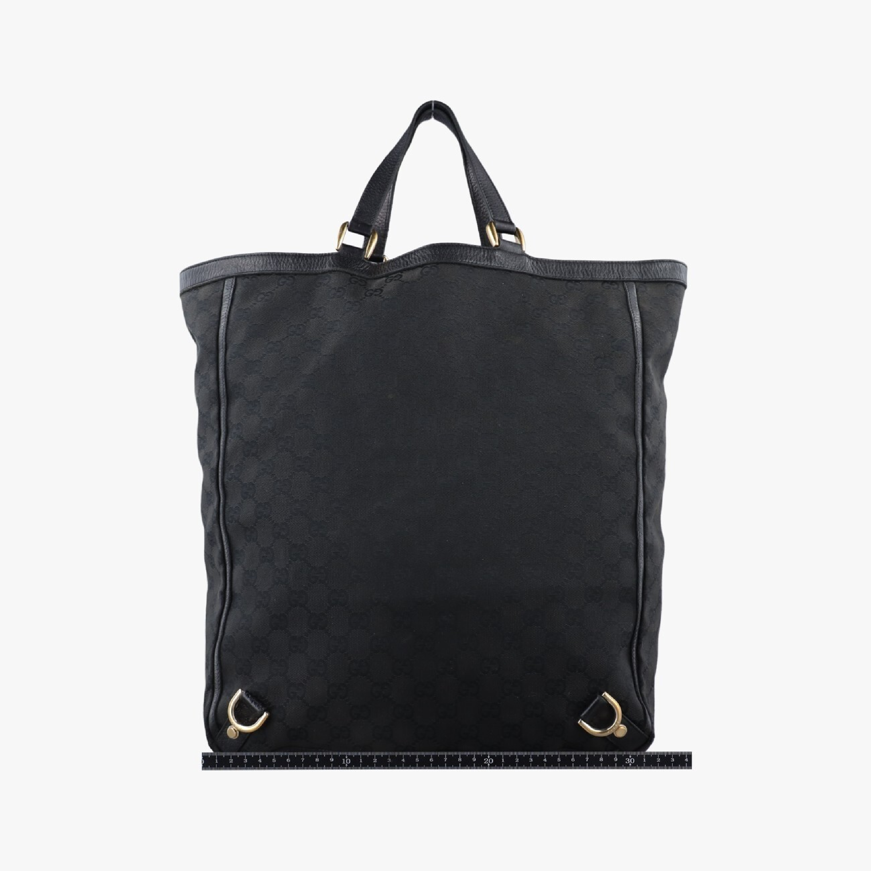 Abbey Black Canvas x Leather Handbag 130733 — view 2