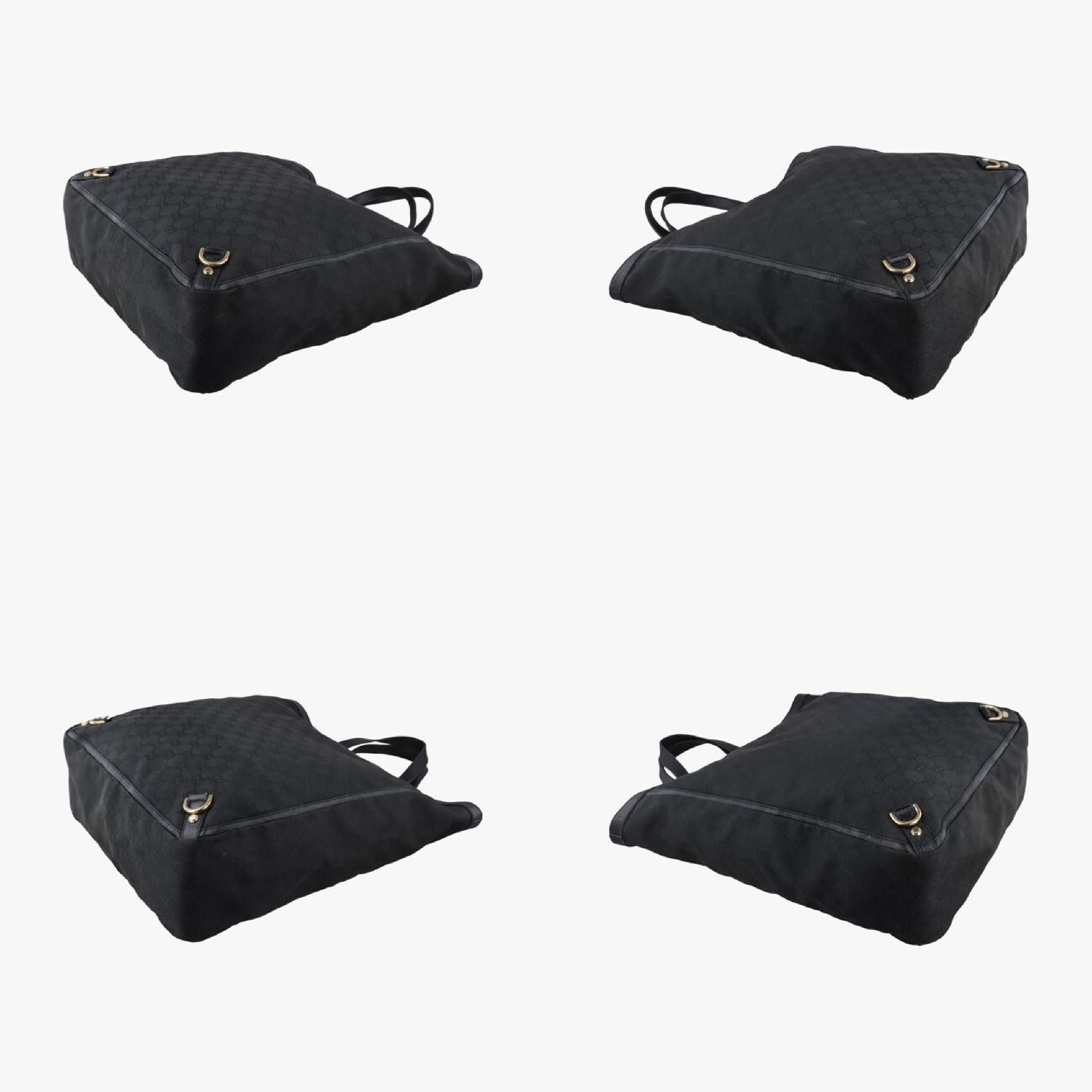 Abbey Black Canvas x Leather Handbag 130733 — view 4