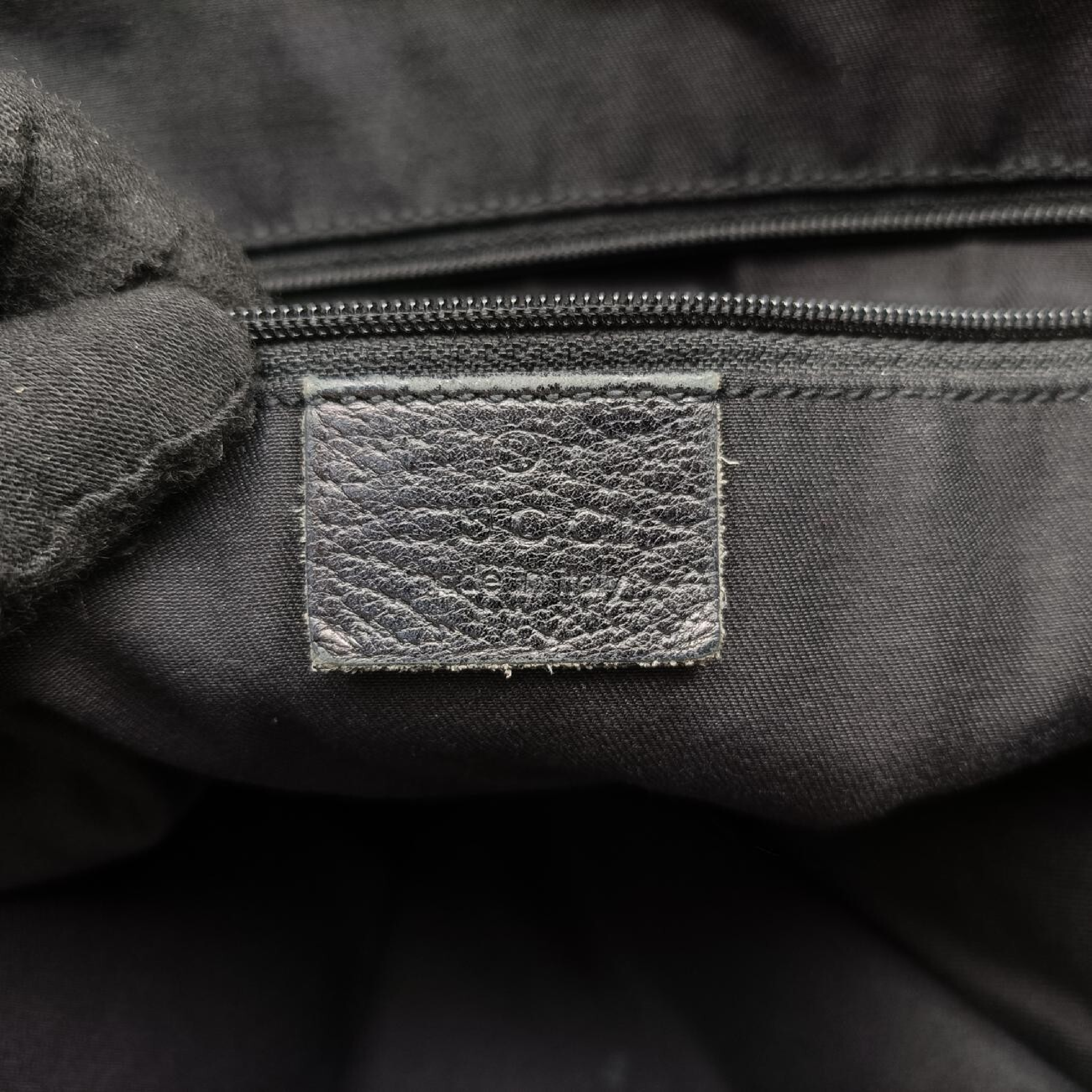 Abbey Black Canvas x Leather Handbag 130733 — view 7