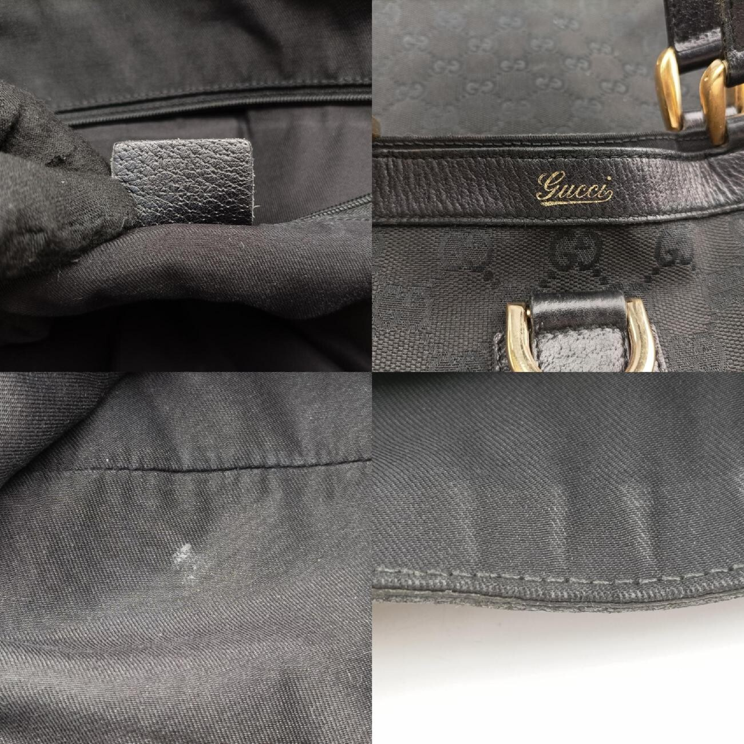Abbey Black Canvas x Leather Handbag 130733 — view 8