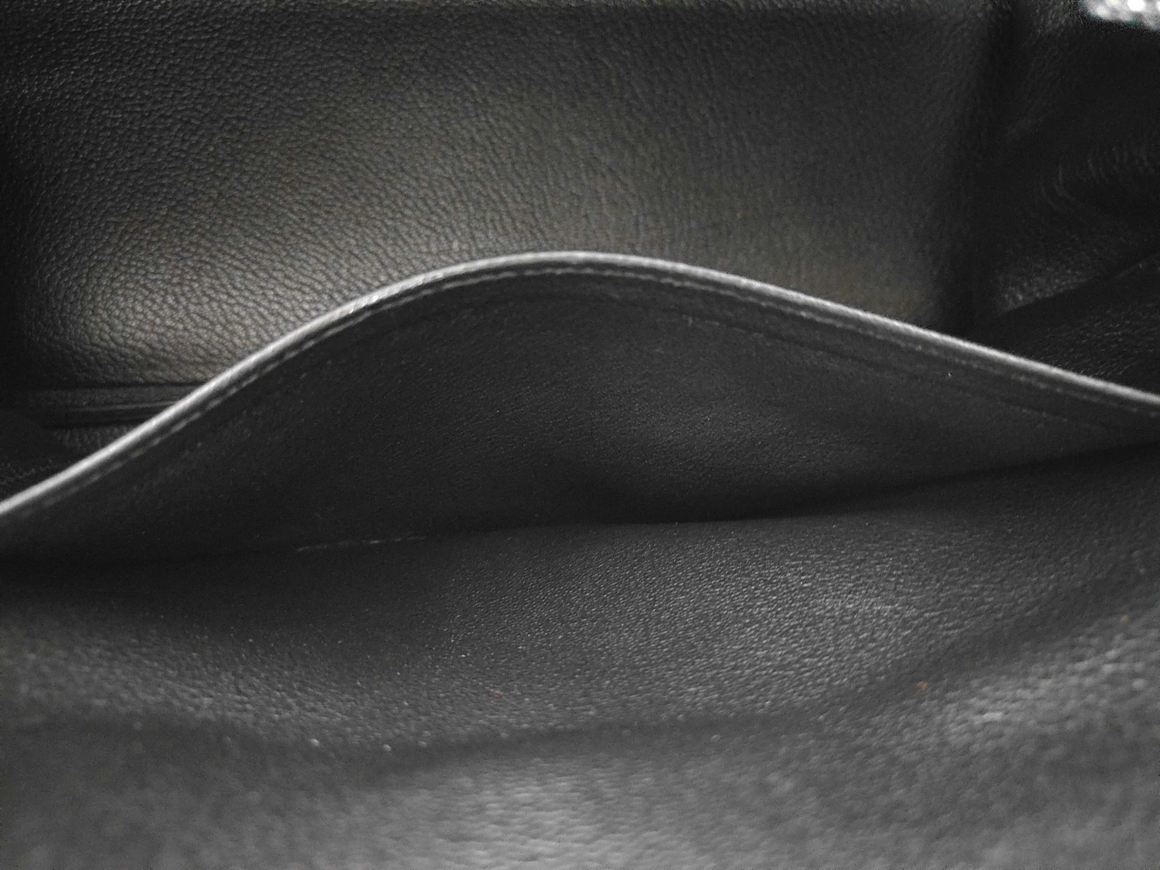 Birkin 35 Togo Black Silver Hardware Q Stamp Handbag — view 11