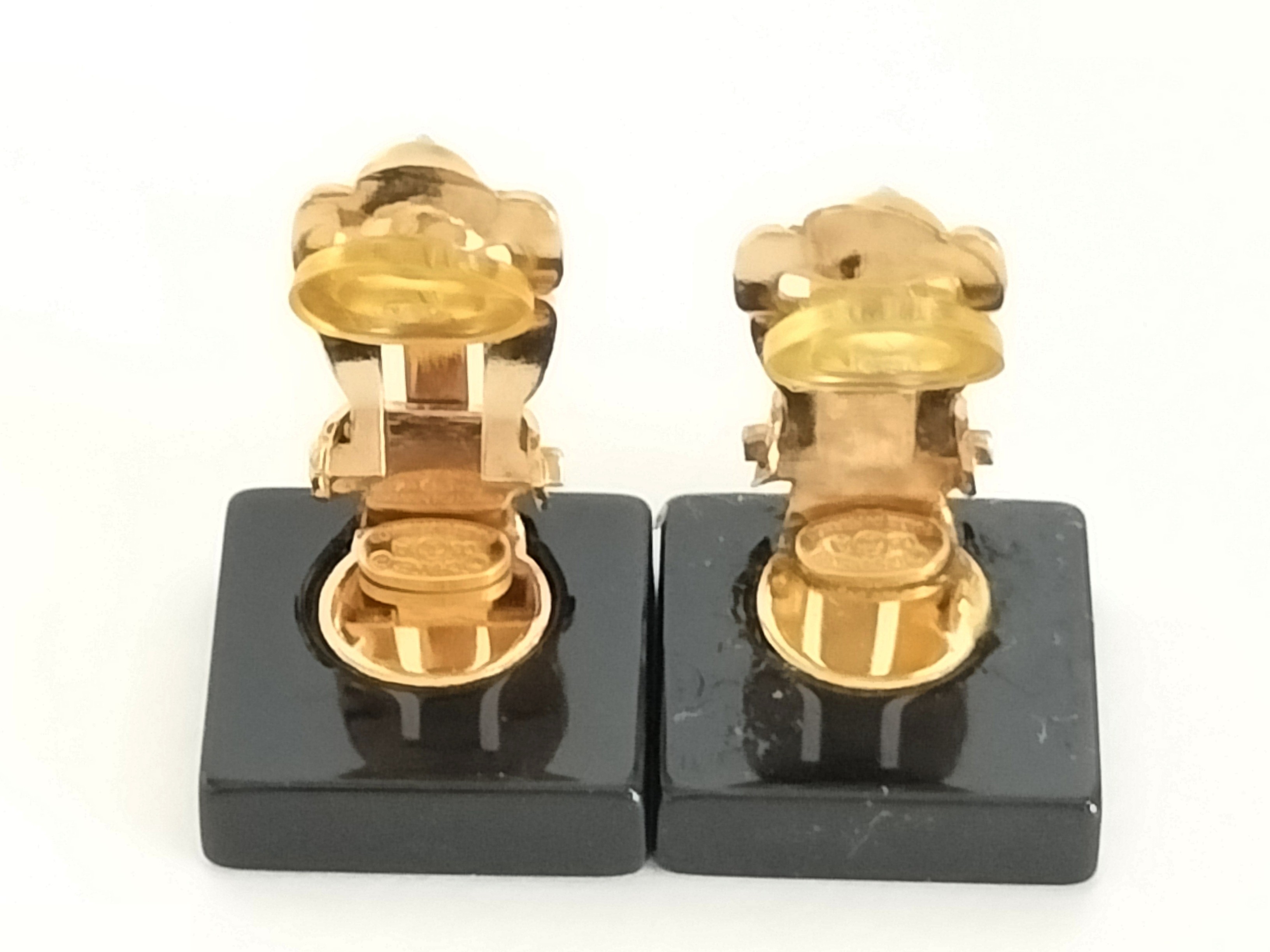 Coco Square Plastic Earrings — view 2