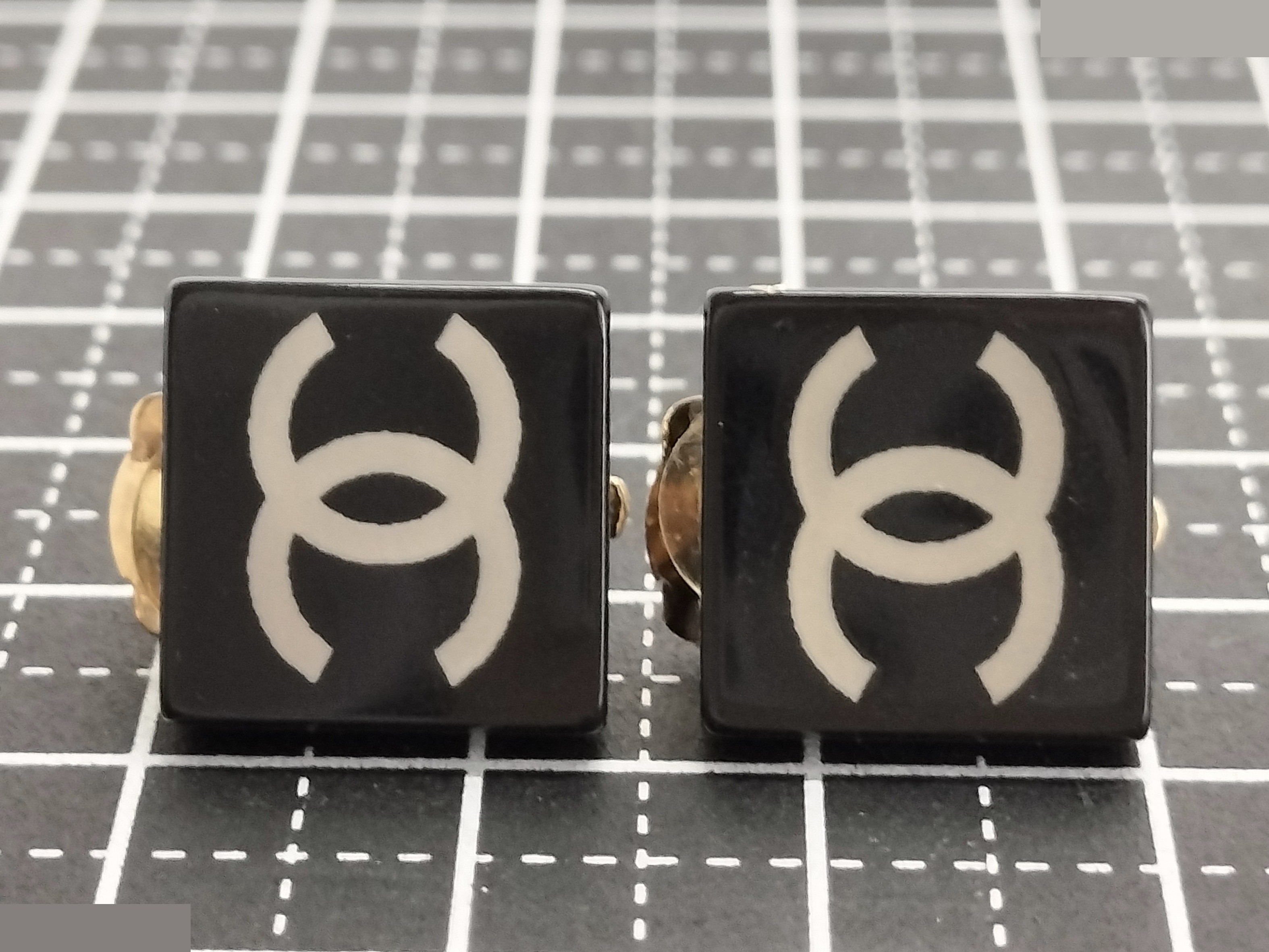 Coco Square Plastic Earrings — view 7