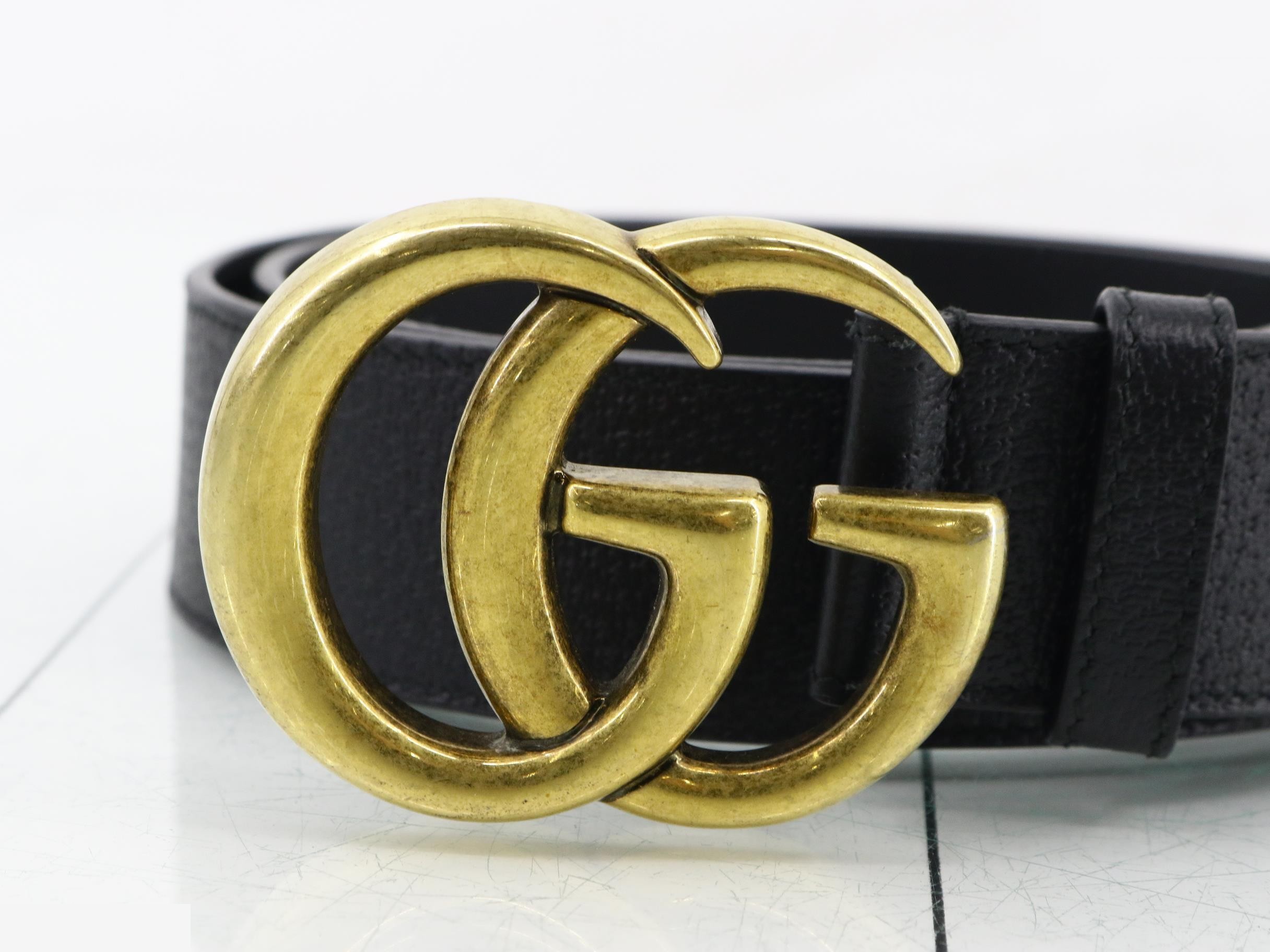 GG Marmont Leather Belt — view 3