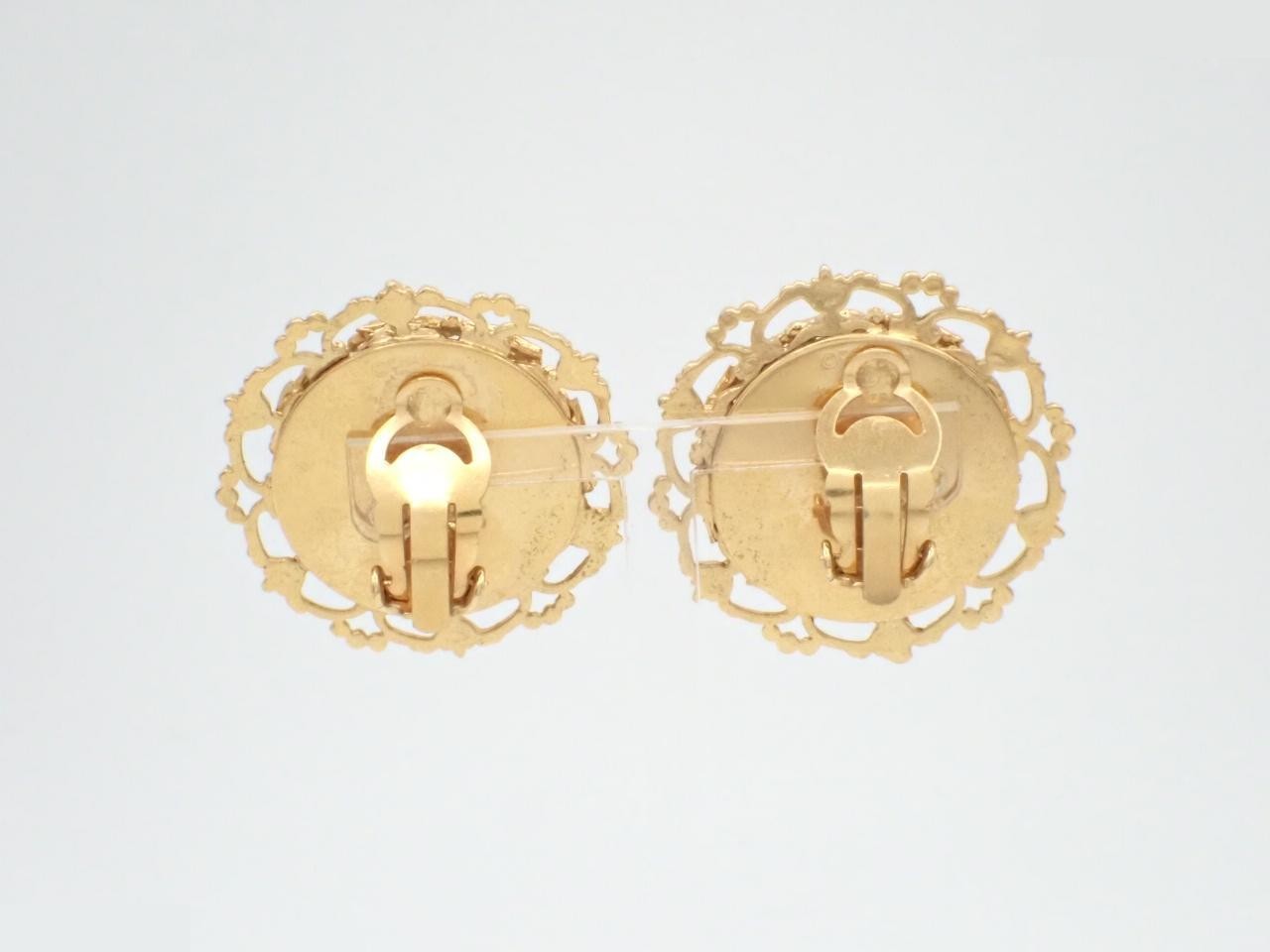 Faux pearl Coco Mark earrings — view 2