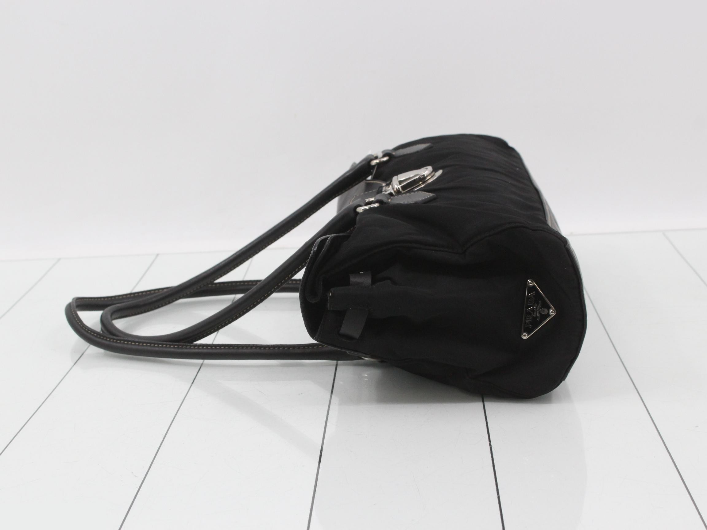 Tessuto Nylon Leather Handbag — view 4