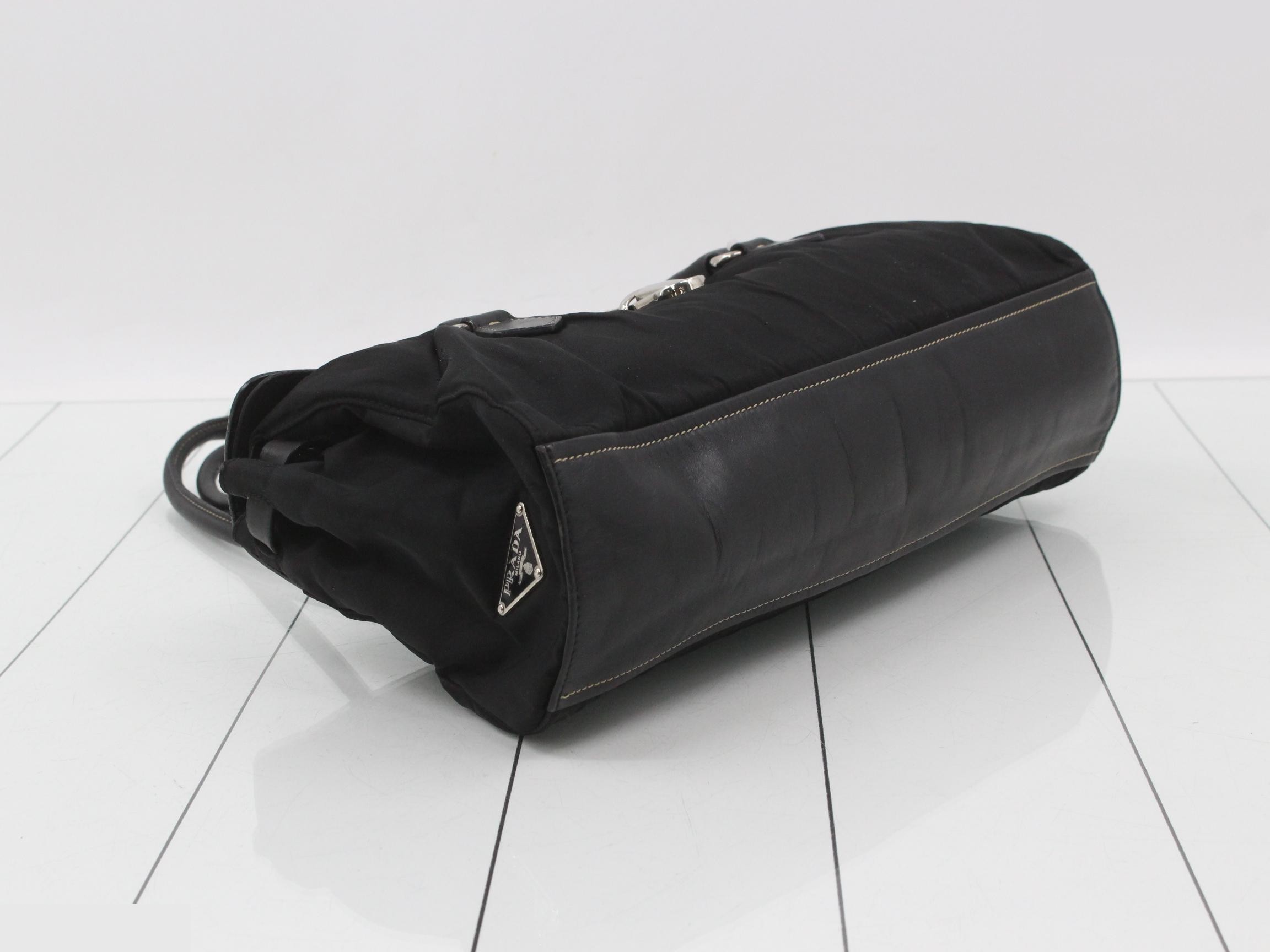 Tessuto Nylon Leather Handbag — view 5