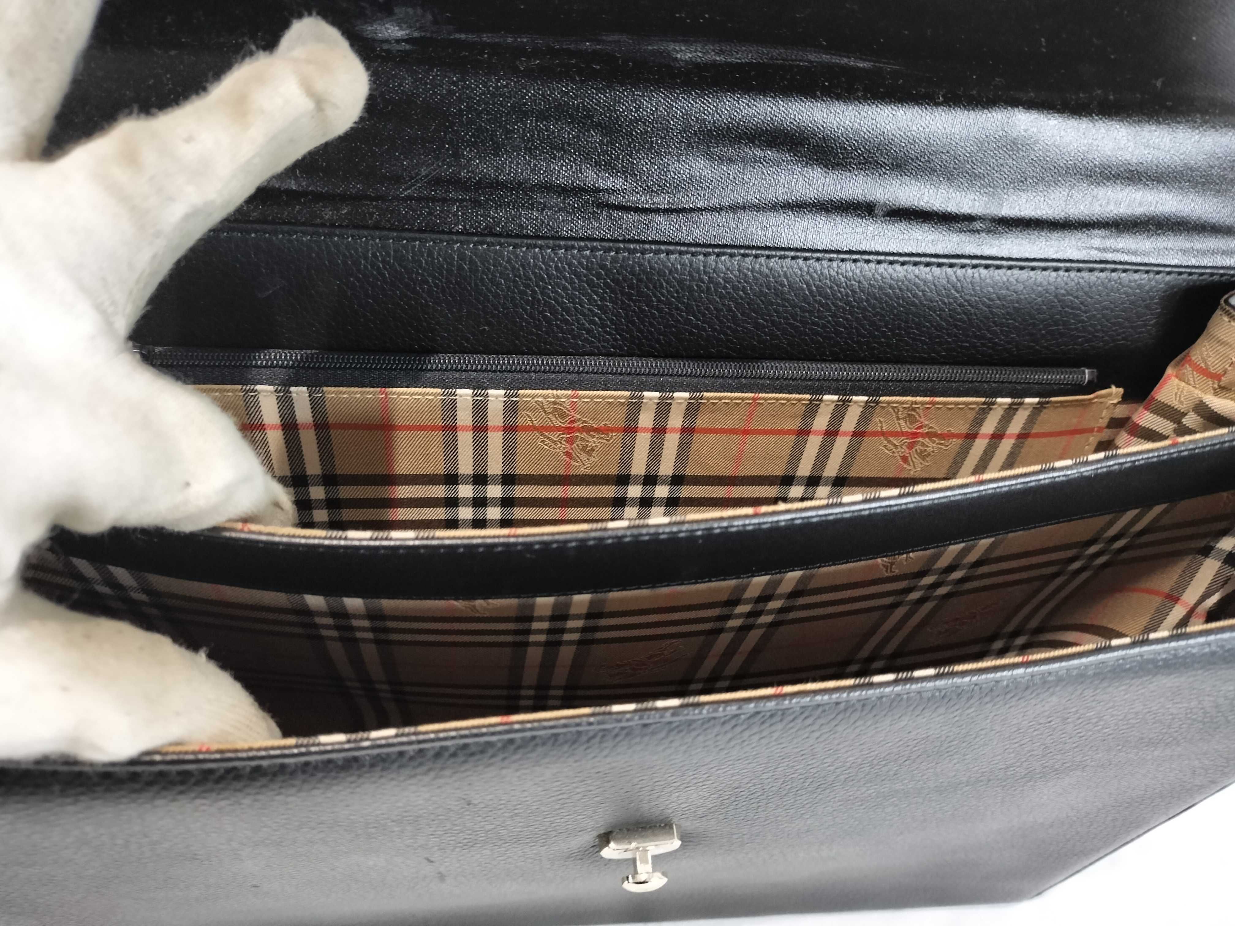Nova Check Leather 2-Way Business Bag — view 10