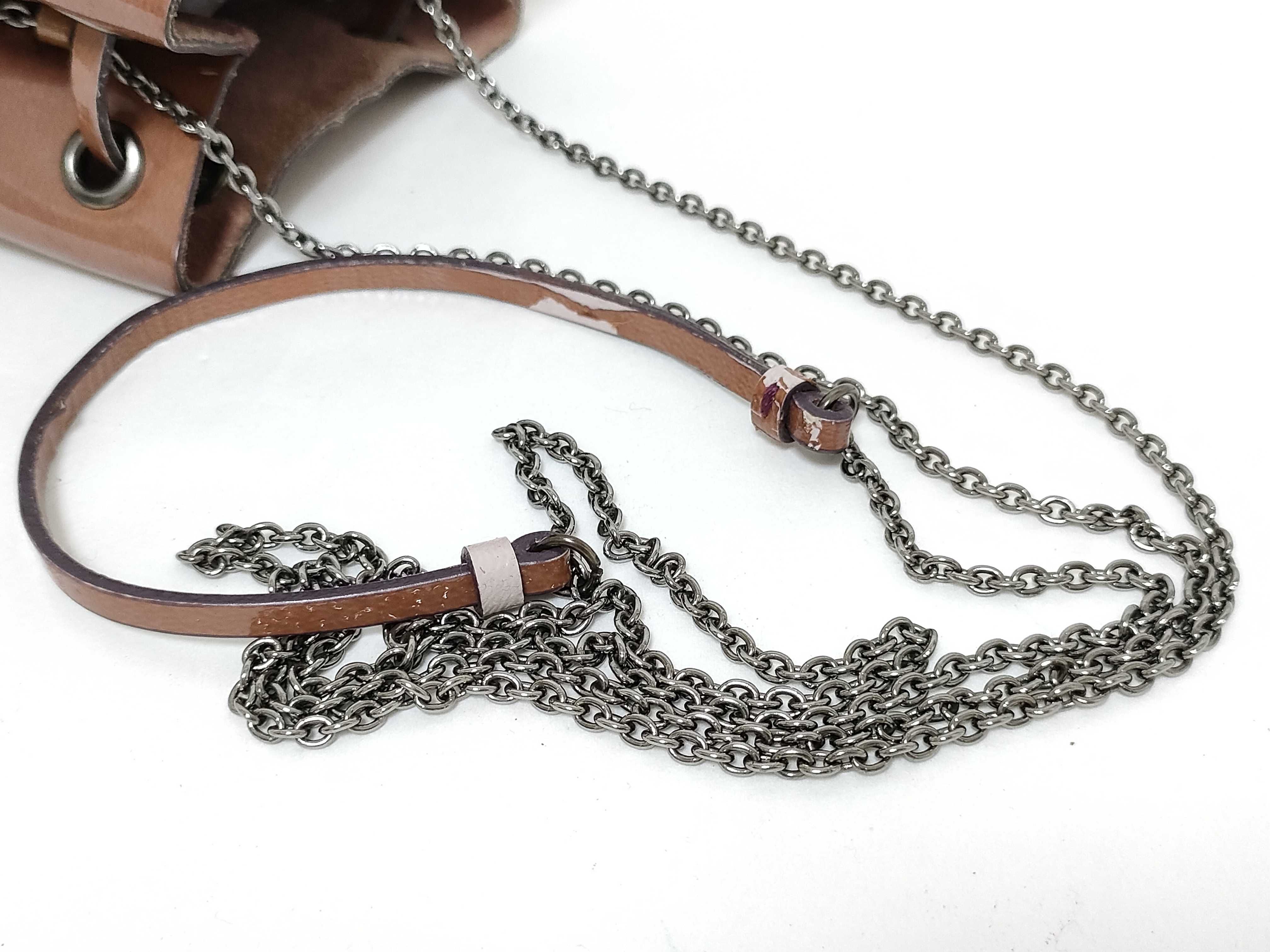 drawstring fringe chain shoulder bag — view 3