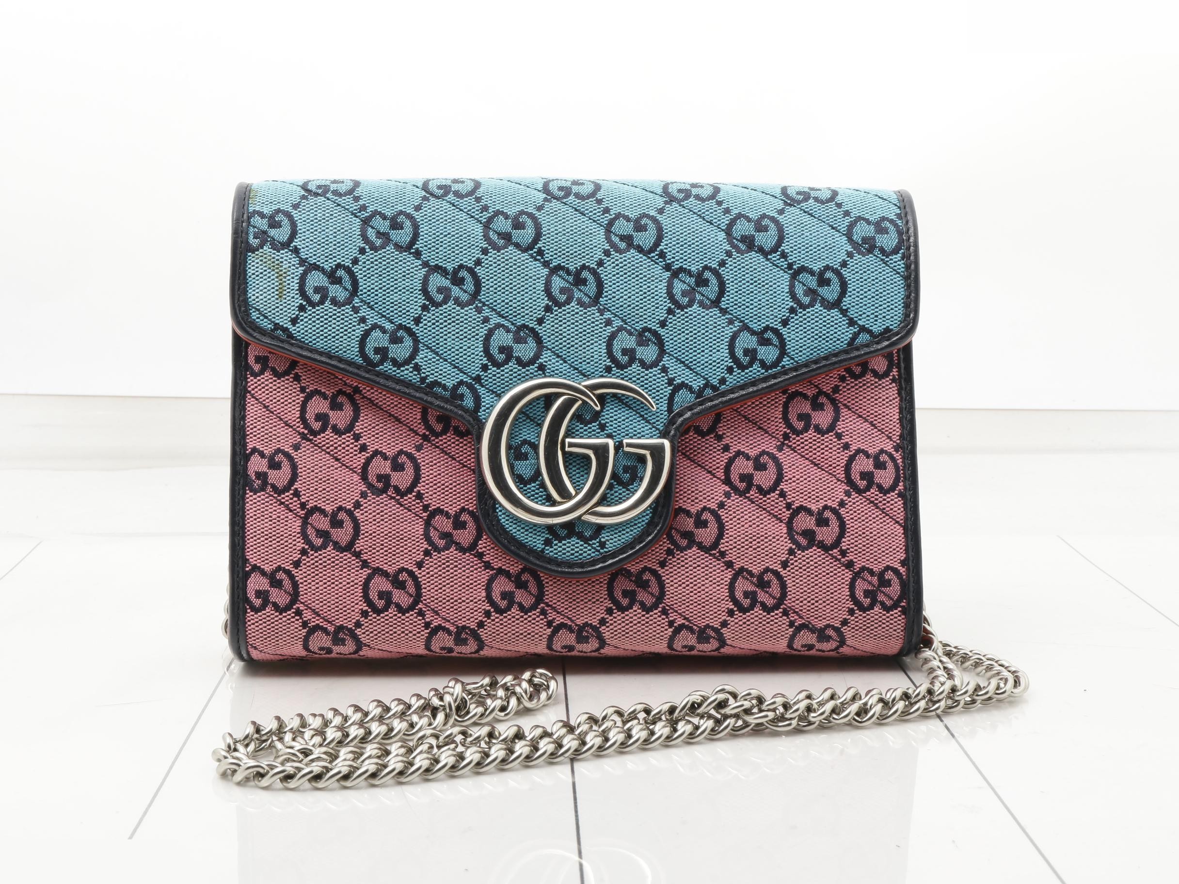 GG Canvas GG Marmont Chain Wallet