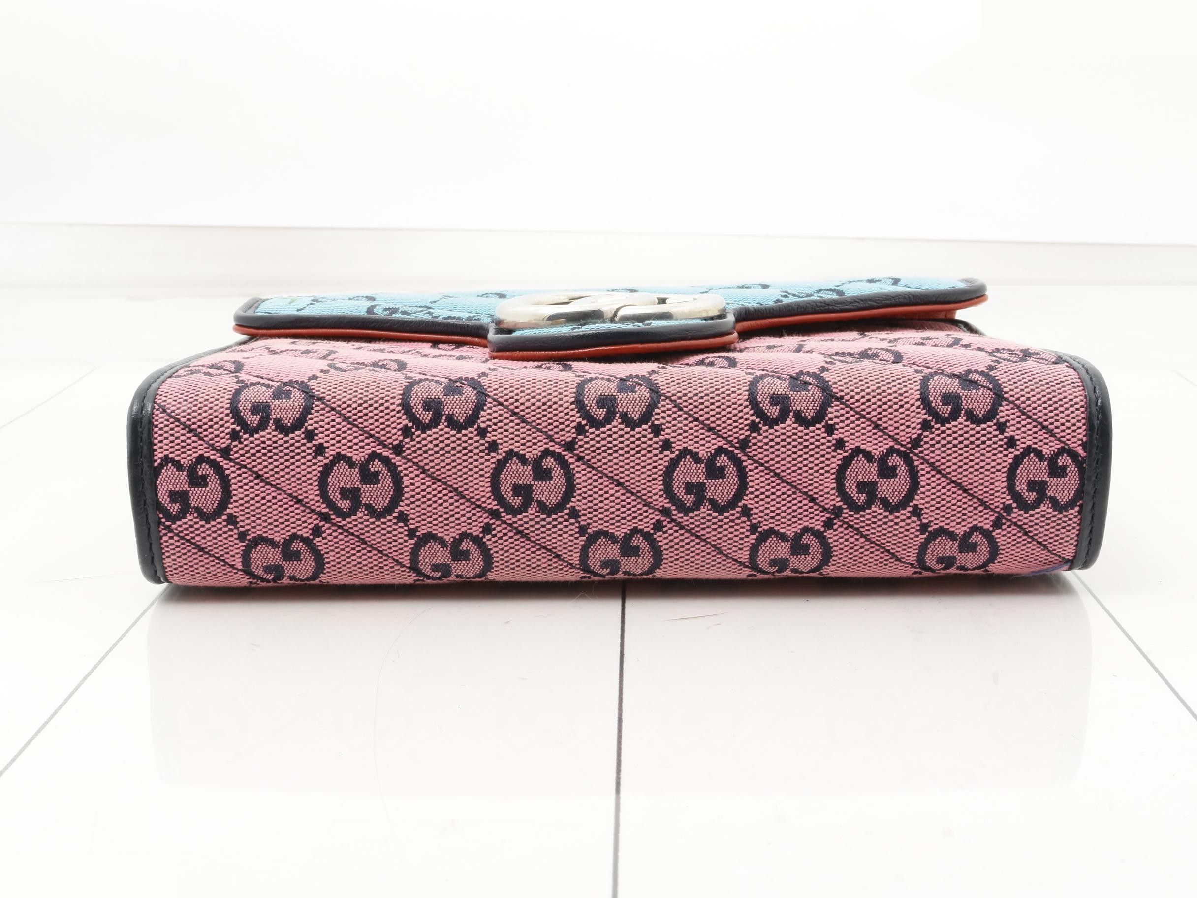 GG Canvas GG Marmont Chain Wallet — view 3