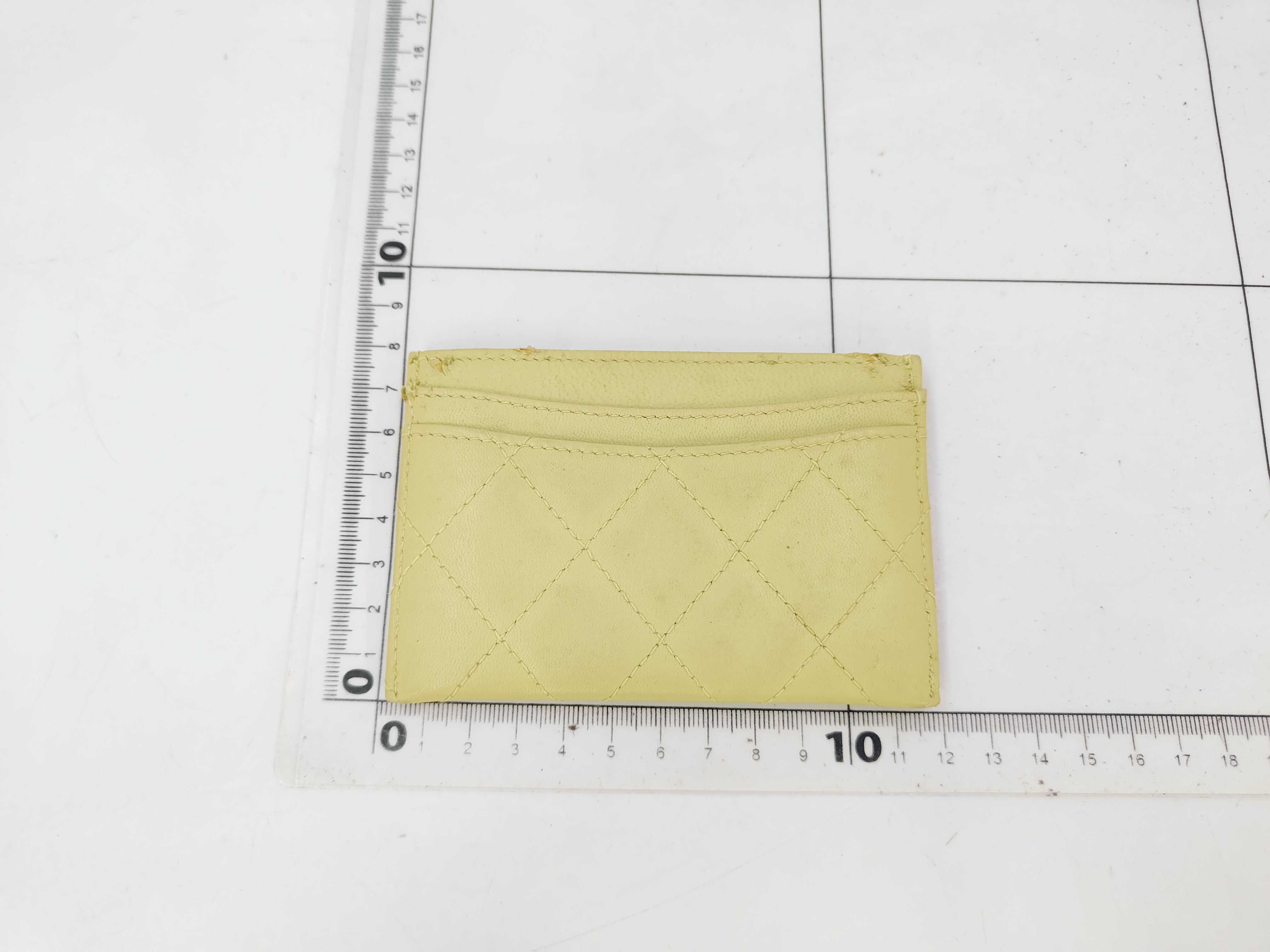 Matelassé Card Case, Coco Mark, Light Green, Card Case — view 2