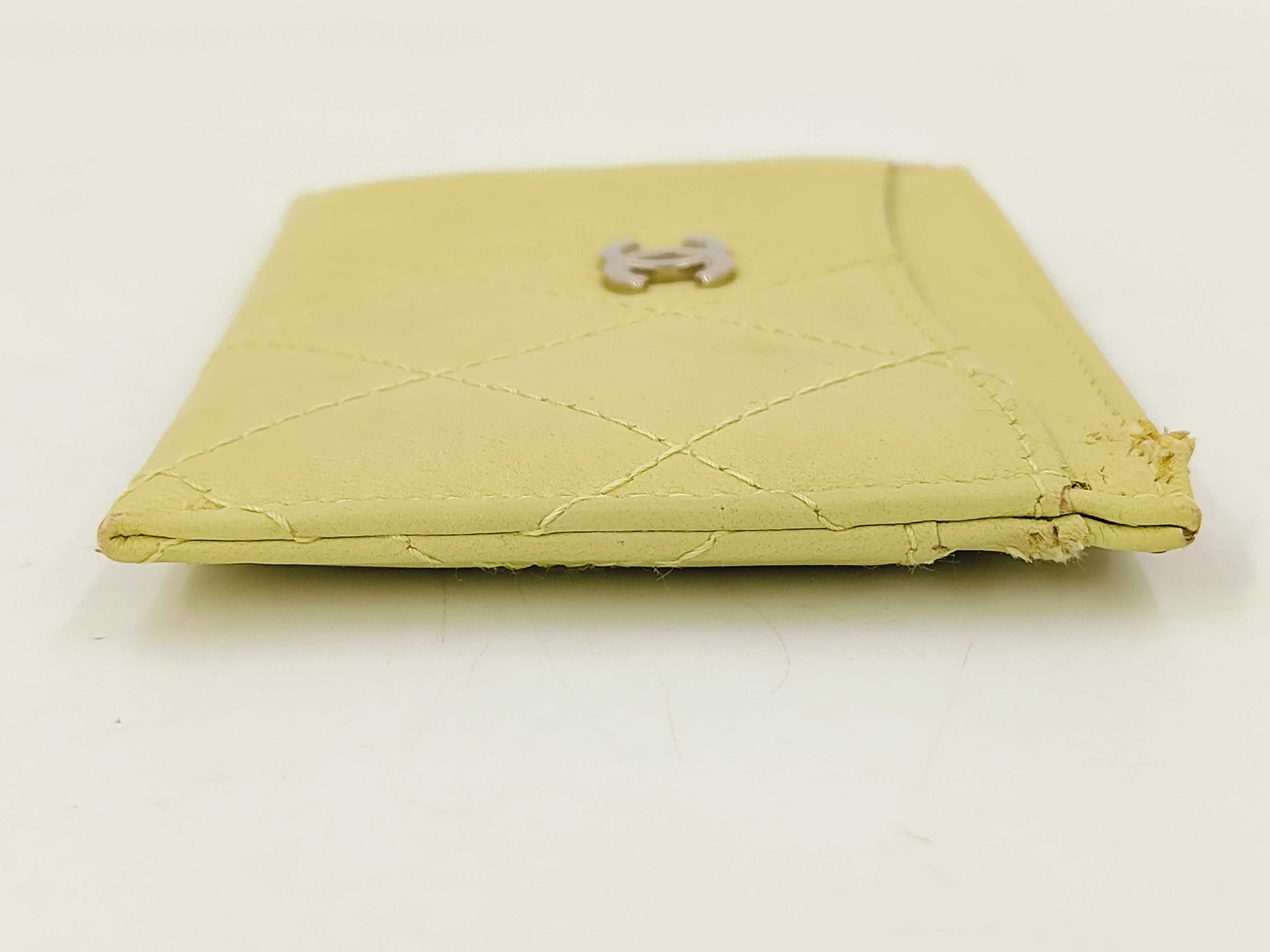 Matelassé Card Case, Coco Mark, Light Green, Card Case — view 4