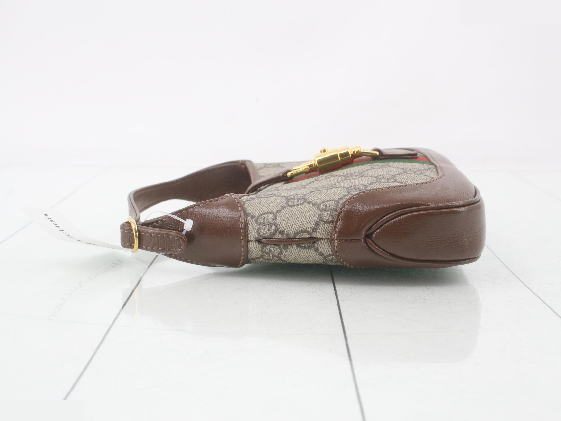 Jackie 1961 GG Supreme Leather Sherry 2-Way Handbag — view 4