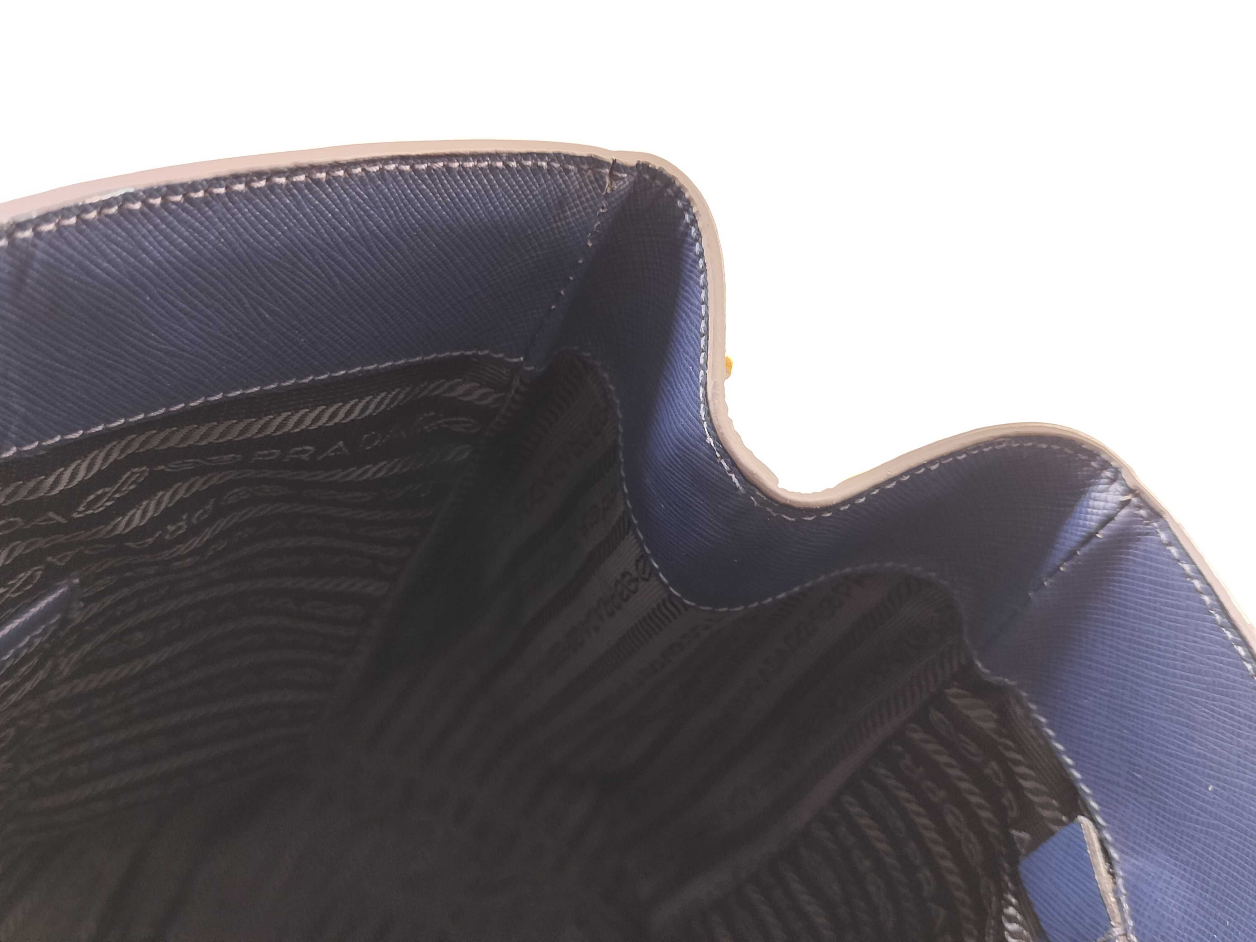 Saffiano Lux Tote Bag Navy BN1844 Tote Bag — view 12