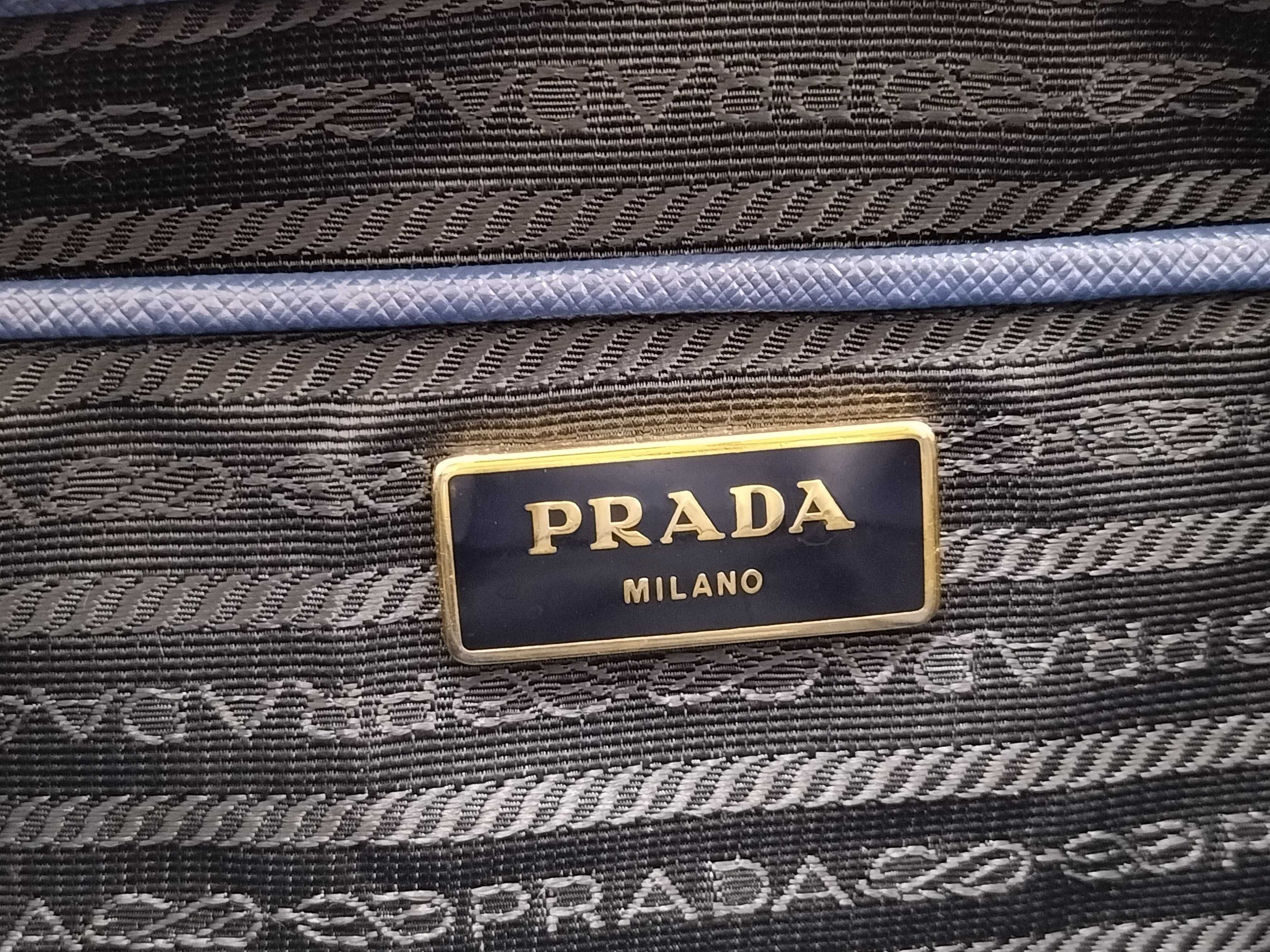 Saffiano Lux Tote Bag Navy BN1844 Tote Bag — view 13