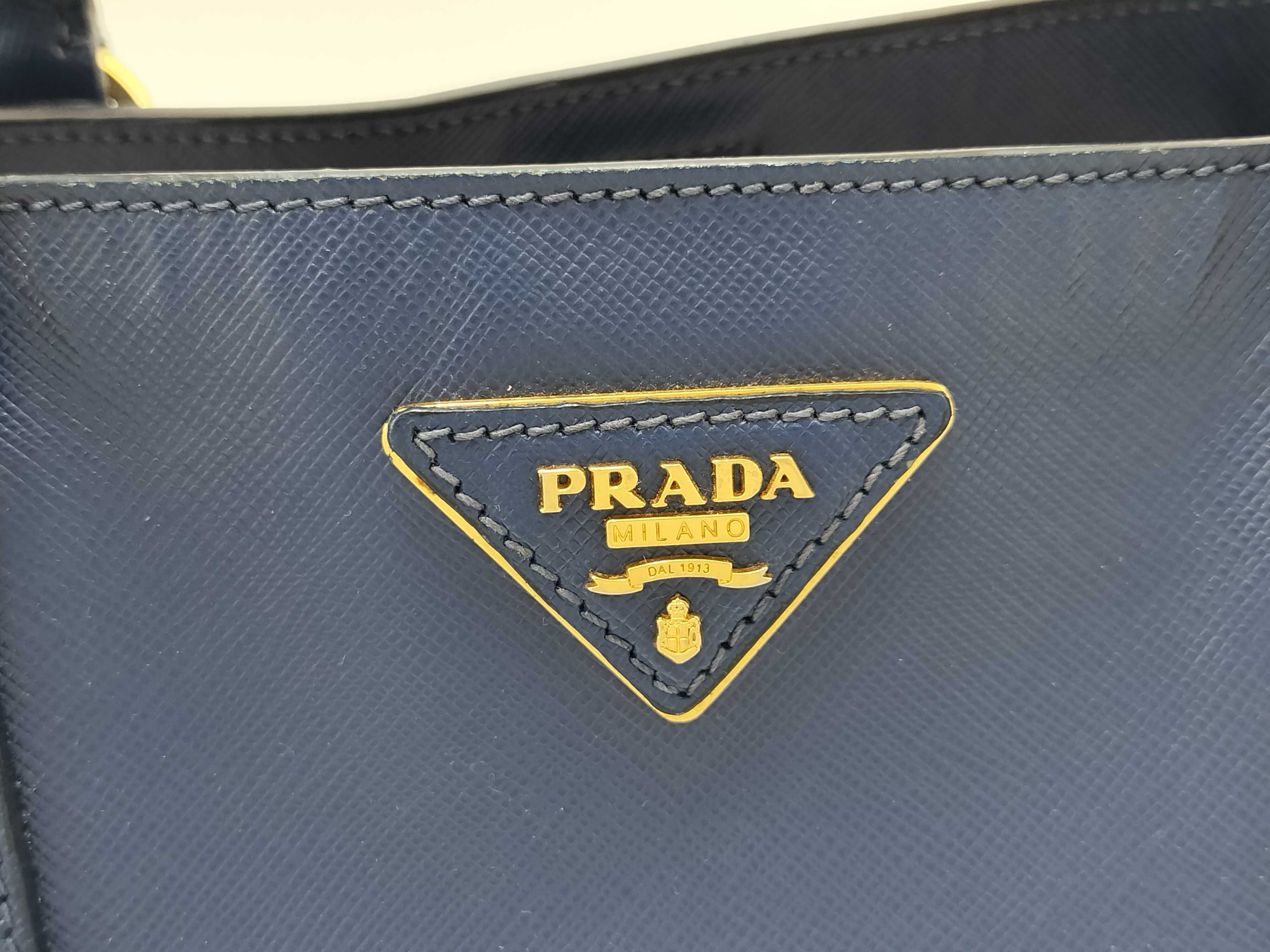 Saffiano Lux Tote Bag Navy BN1844 Tote Bag — view 4