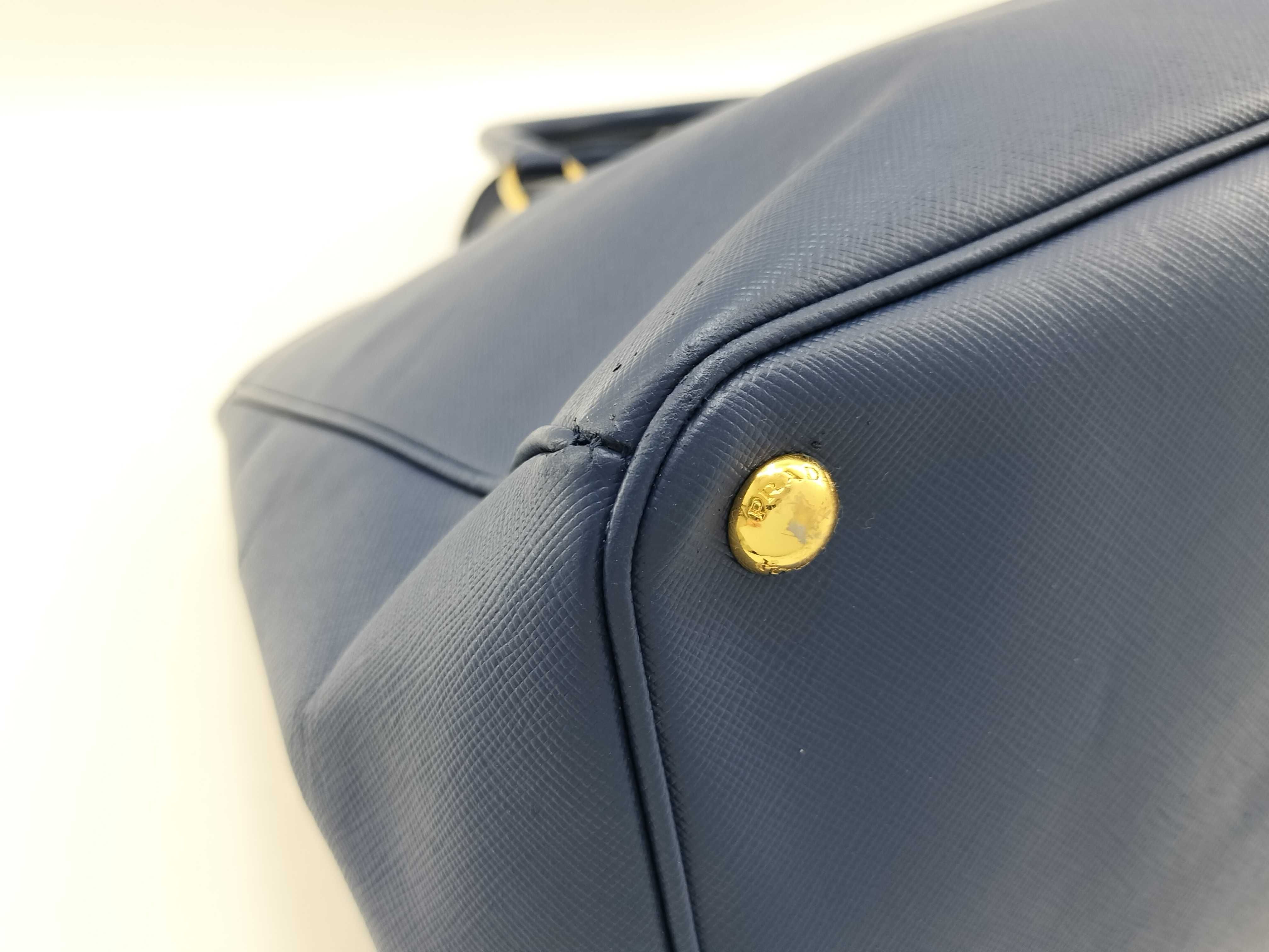 Saffiano Lux Tote Bag Navy BN1844 Tote Bag — view 7