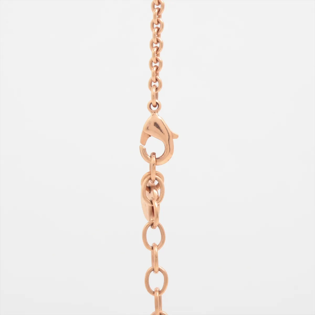 CD Navy Necklace, GP x Rhinestone, Gold, — view 3