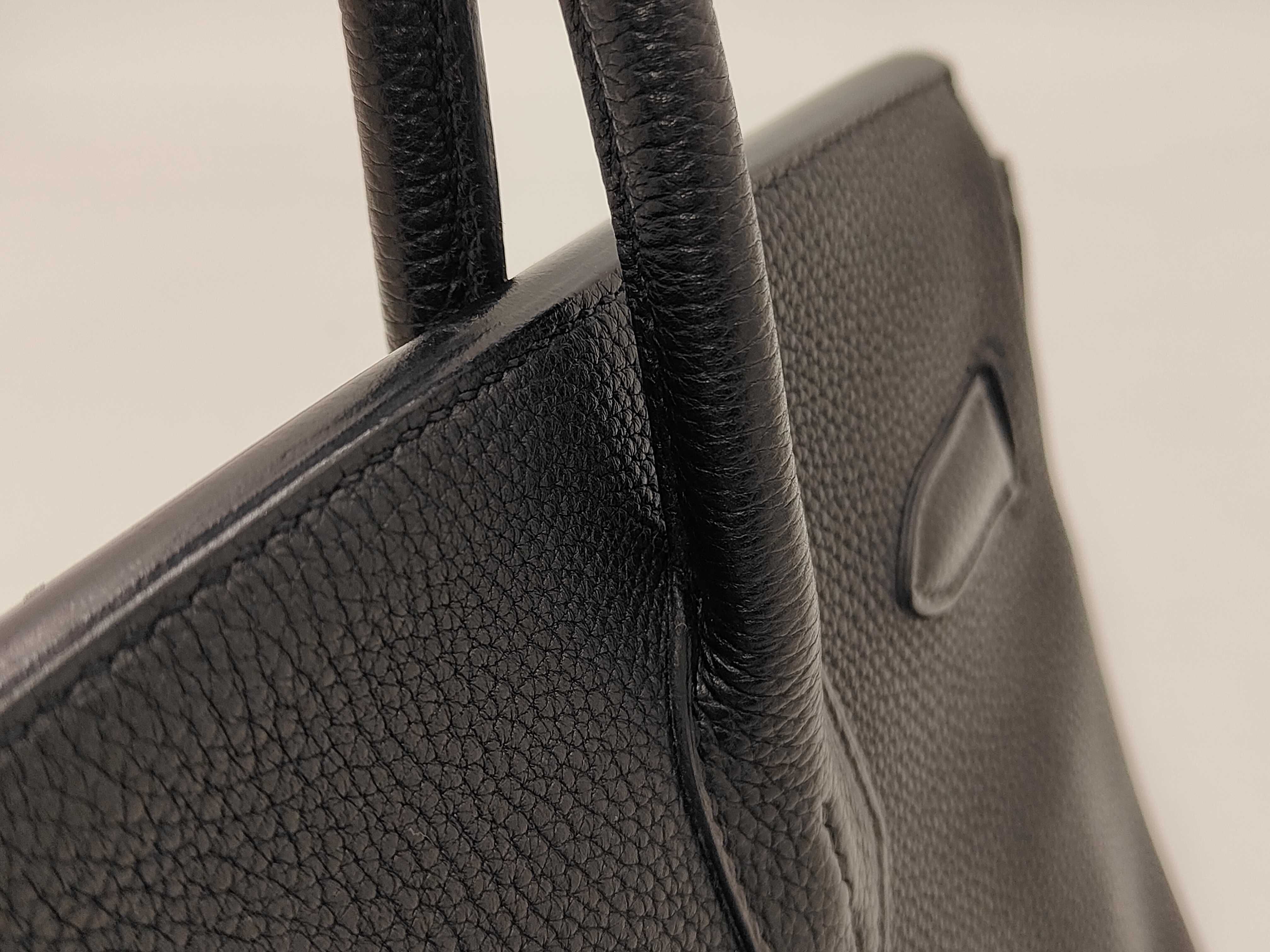 Birkin 30 Togo Black with Silver Hardware L Handbag — view 3