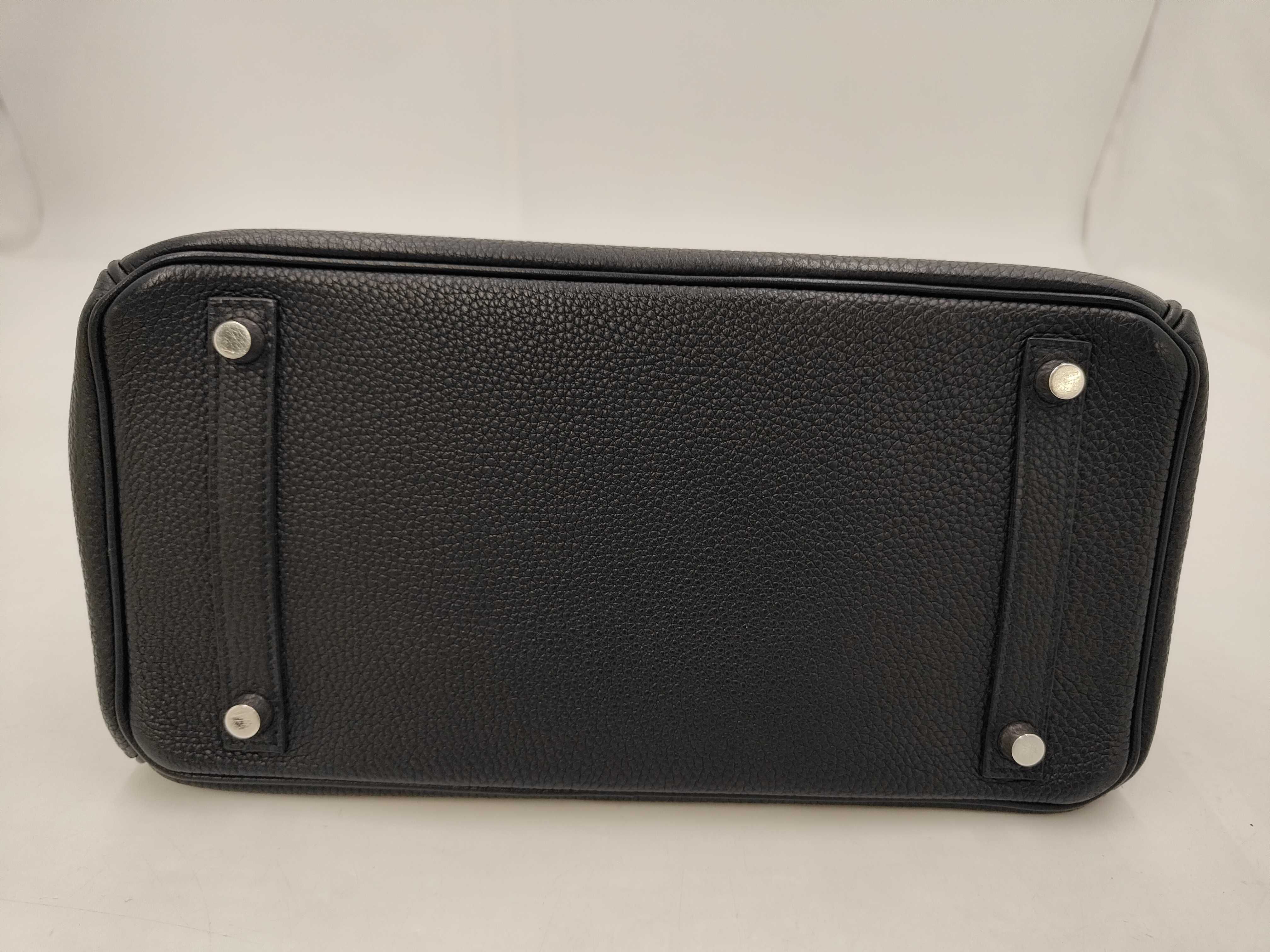 Birkin 30 Togo Black with Silver Hardware L Handbag — view 6