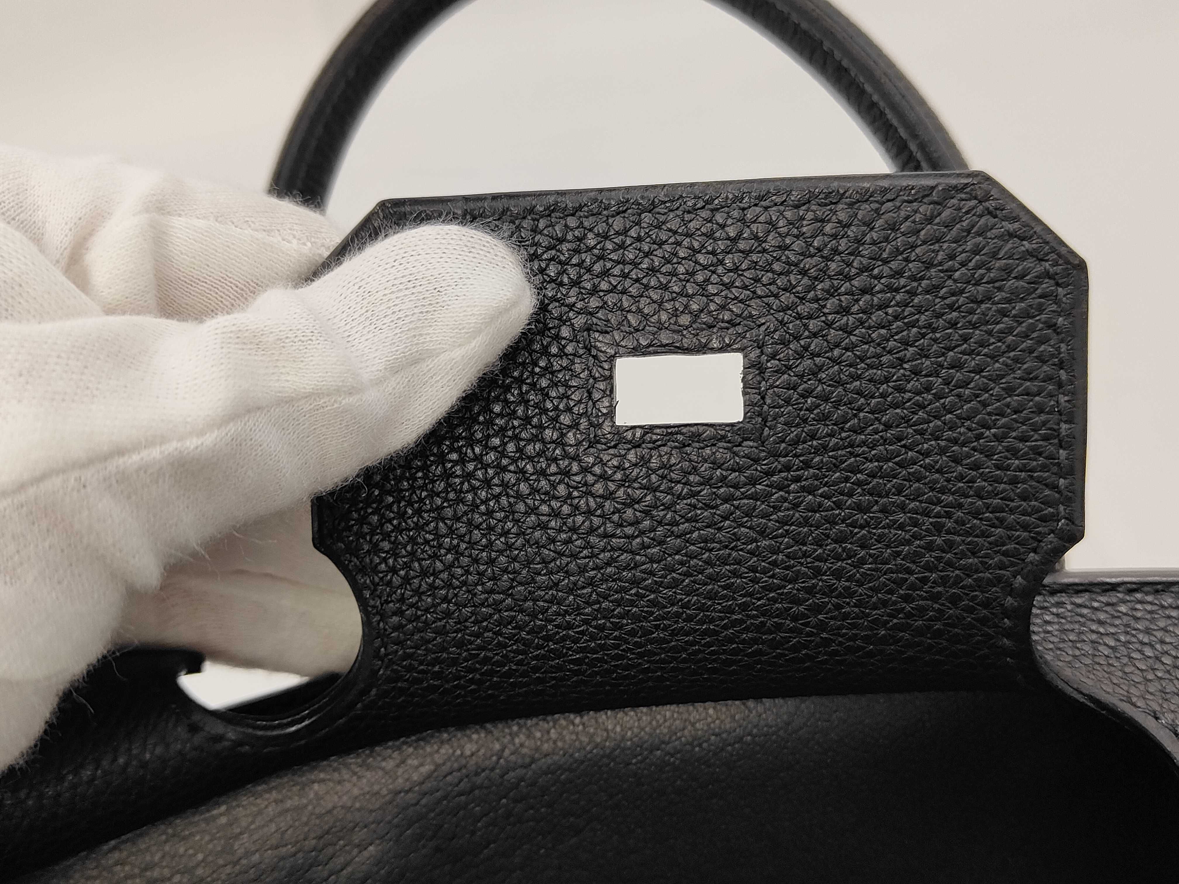 Birkin 30 Togo Black with Silver Hardware L Handbag — view 8