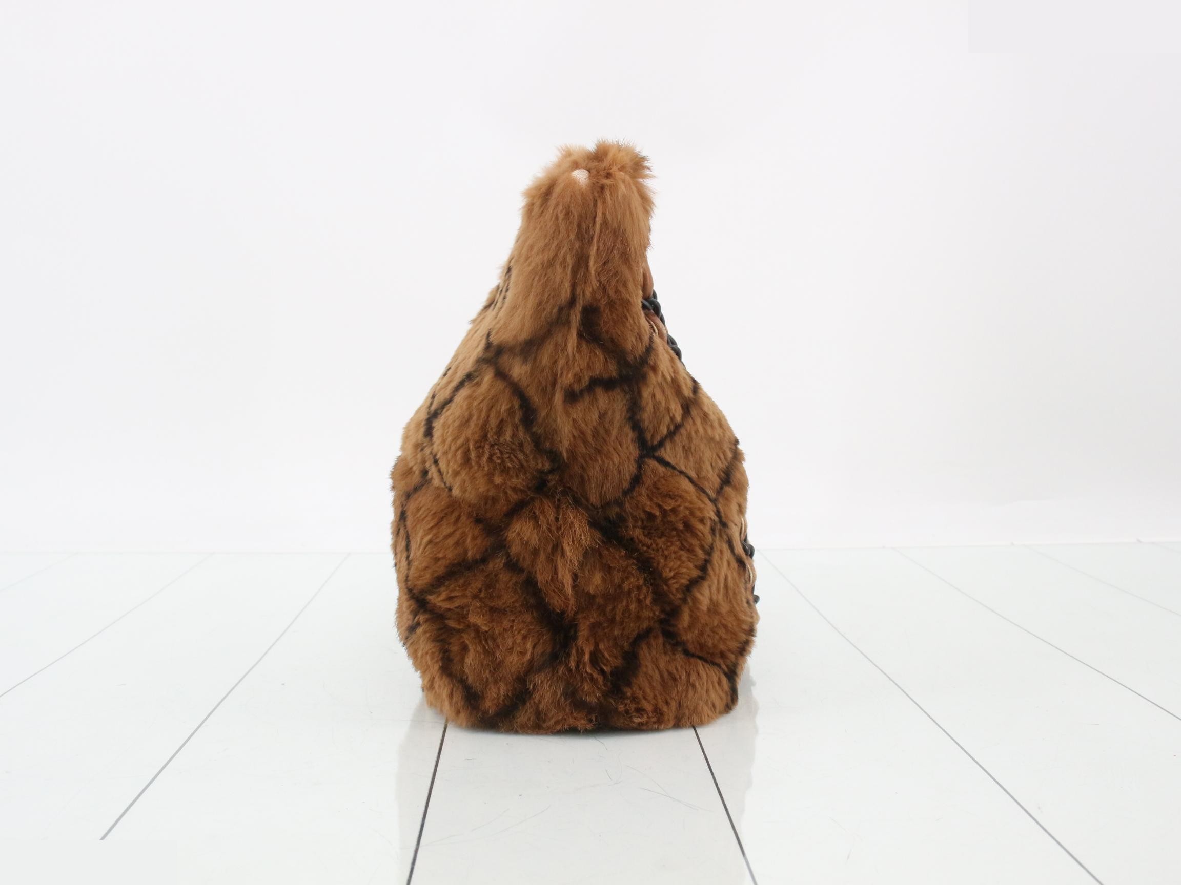 Fur Coco Mark Chain Tote — view 4