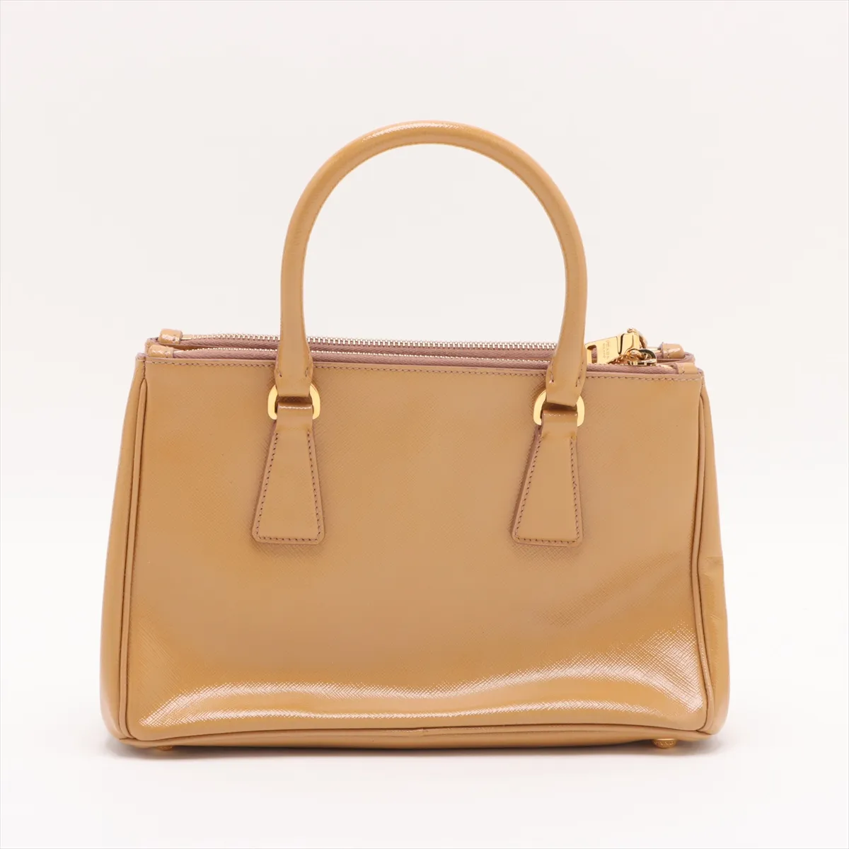 Galleria Patent Leather 2WAY Handbag Yellow — view 2