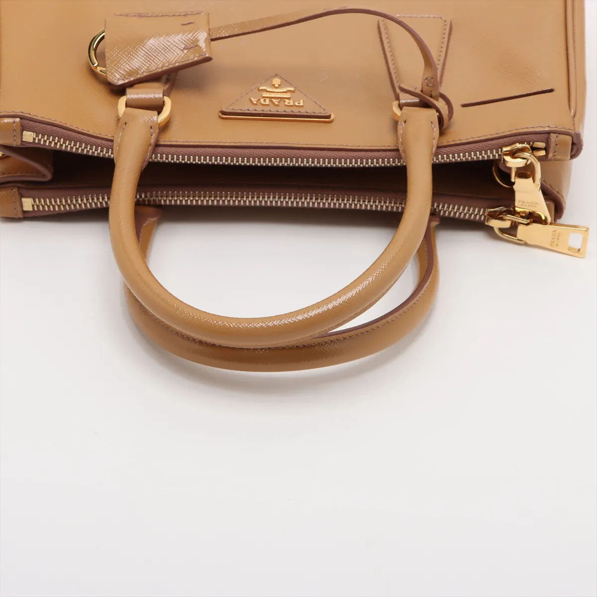 Galleria Patent Leather 2WAY Handbag Yellow — view 5