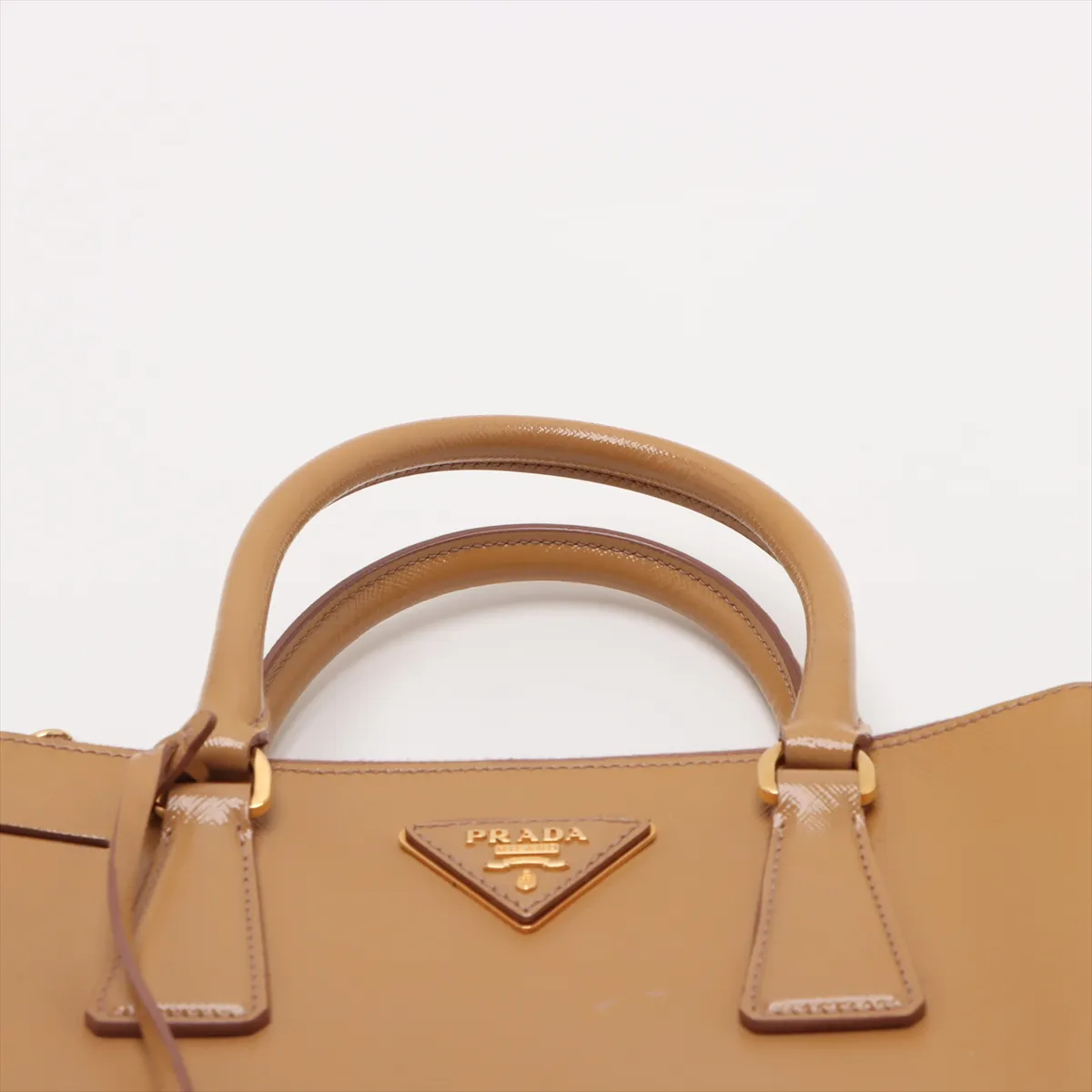 Galleria Patent Leather 2WAY Handbag Yellow — view 6