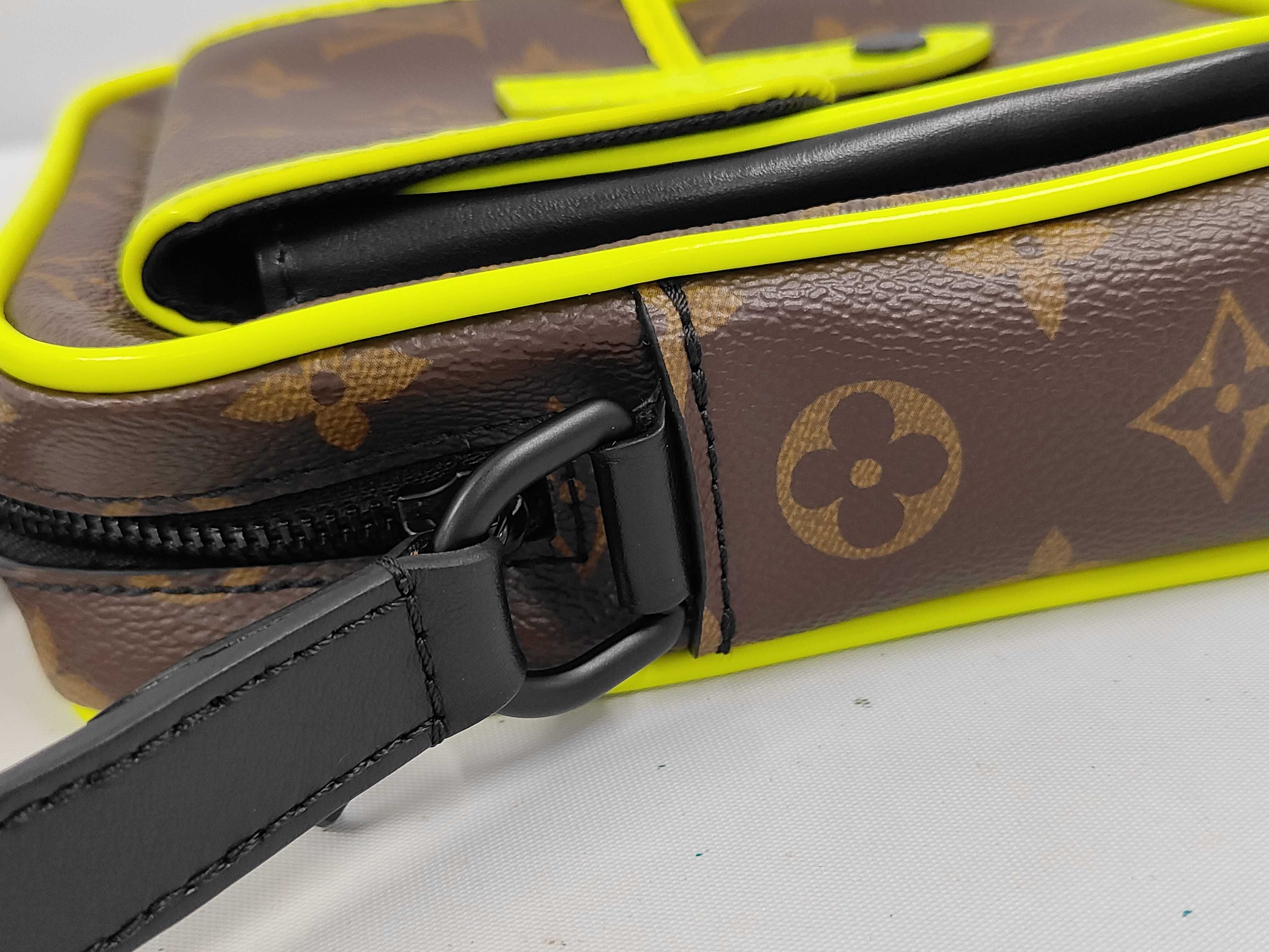 Monogram Macassar Christopher Wearable Wallet M80793 IC Chip Shoulder Bag — view 6