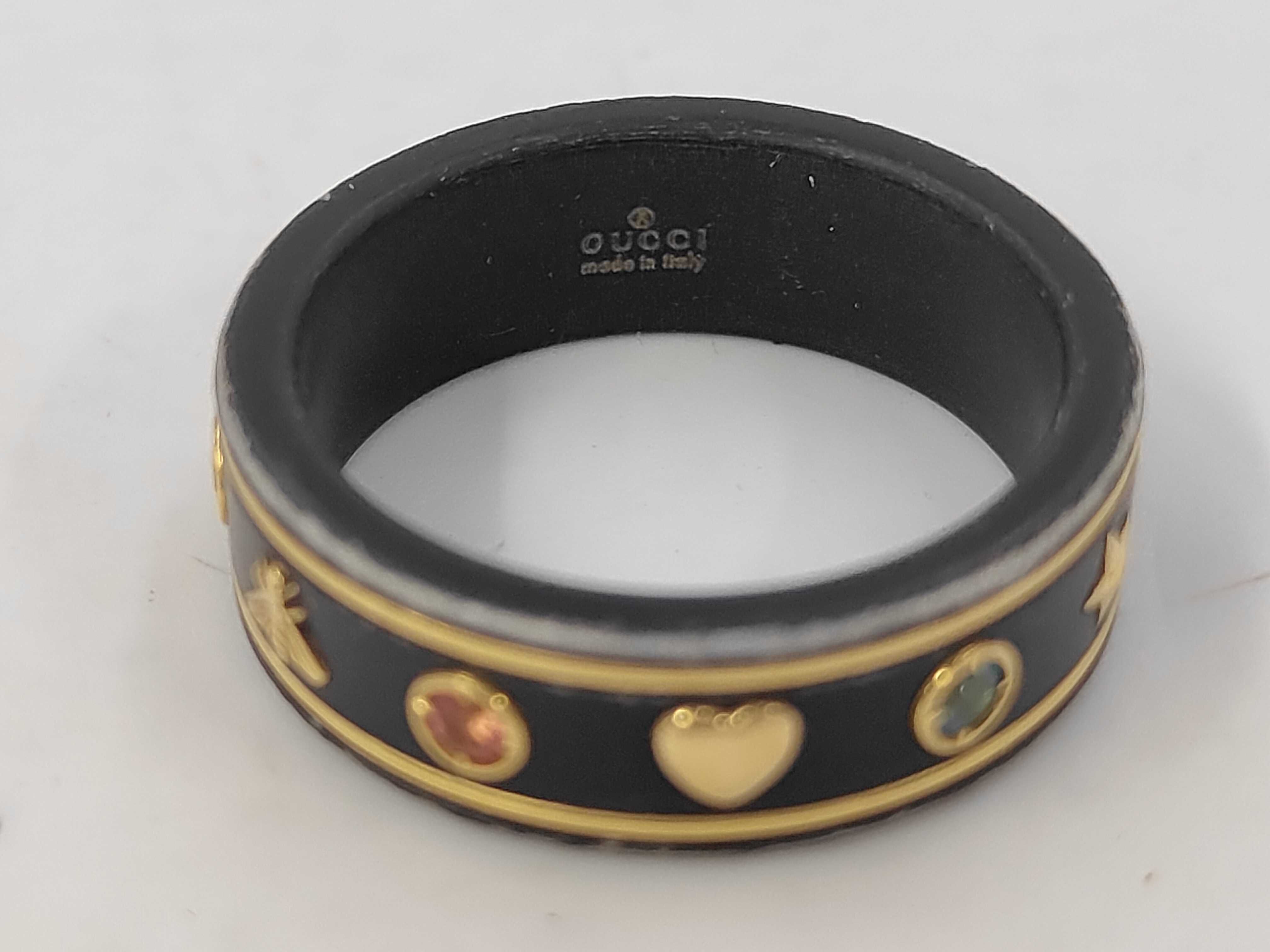 Gemstone Icon Colored Stone Ring 750 (Yellow Gold) x Ceramic 3.3g Ring — view 4