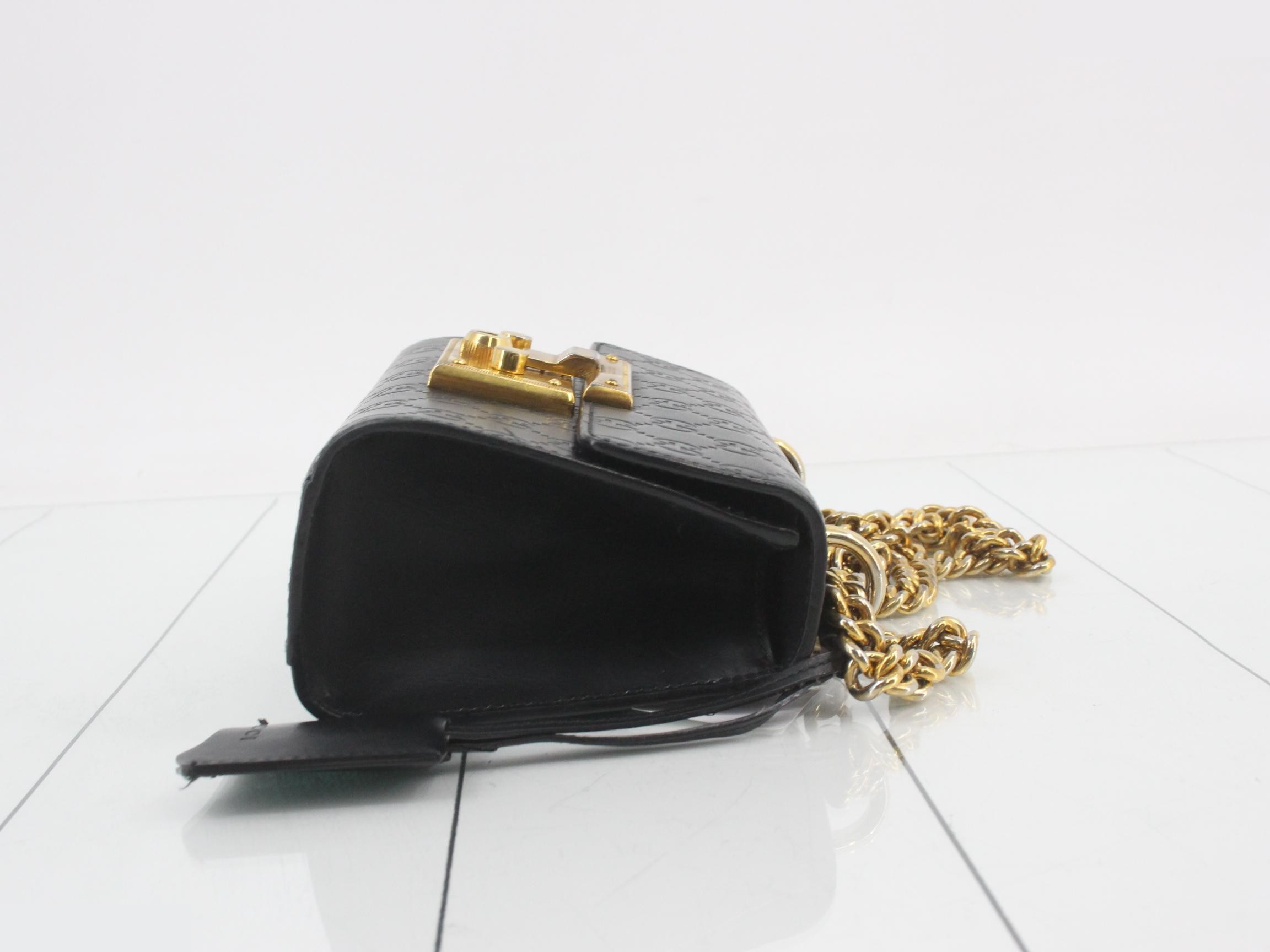 Guccissima Padlock Chain Shoulder Bag — view 3