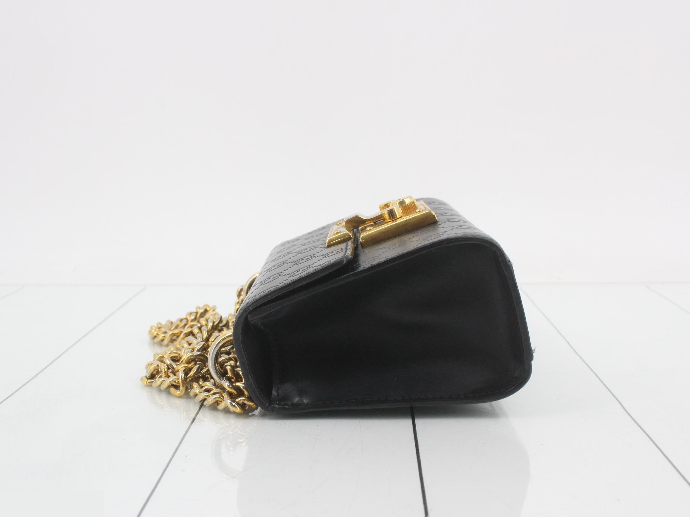 Guccissima Padlock Chain Shoulder Bag — view 4