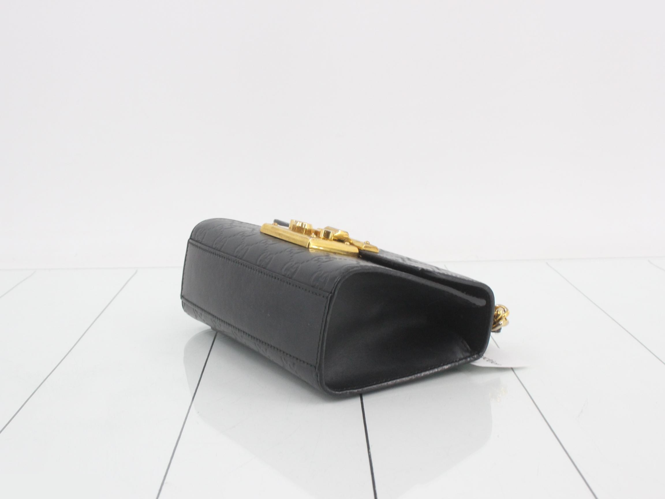 Guccissima Padlock Chain Shoulder Bag — view 6