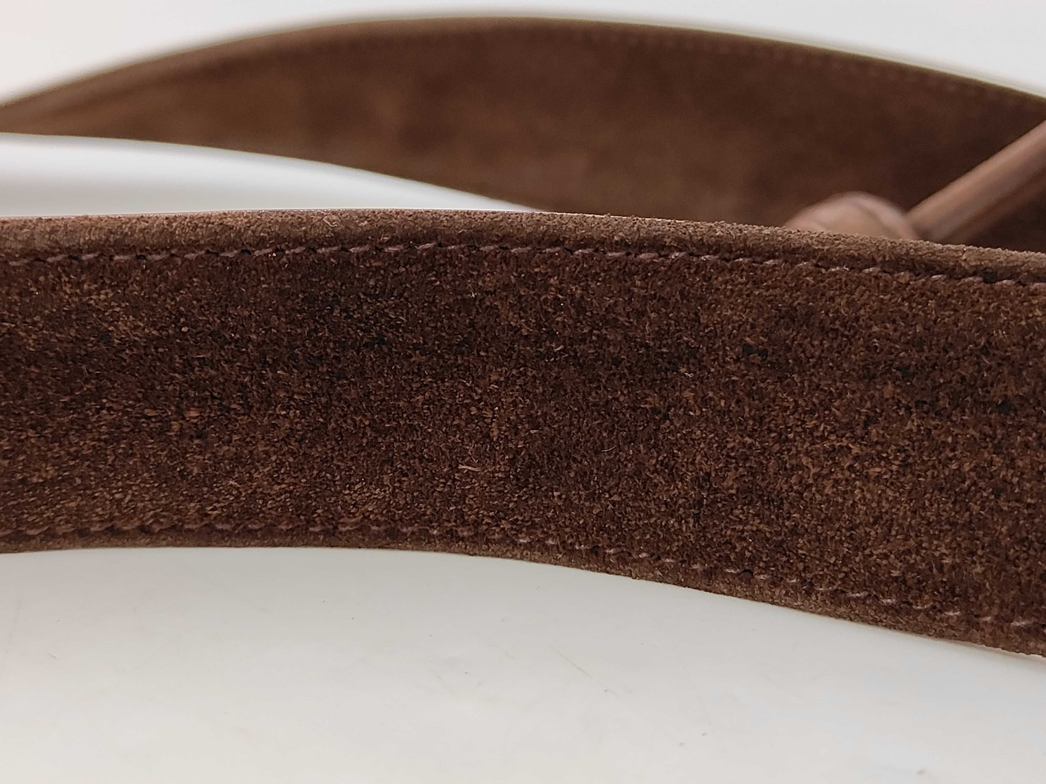 Coco Mark Drawstring One-Shoulder Suede Brown GP Shoulder Bag — view 6