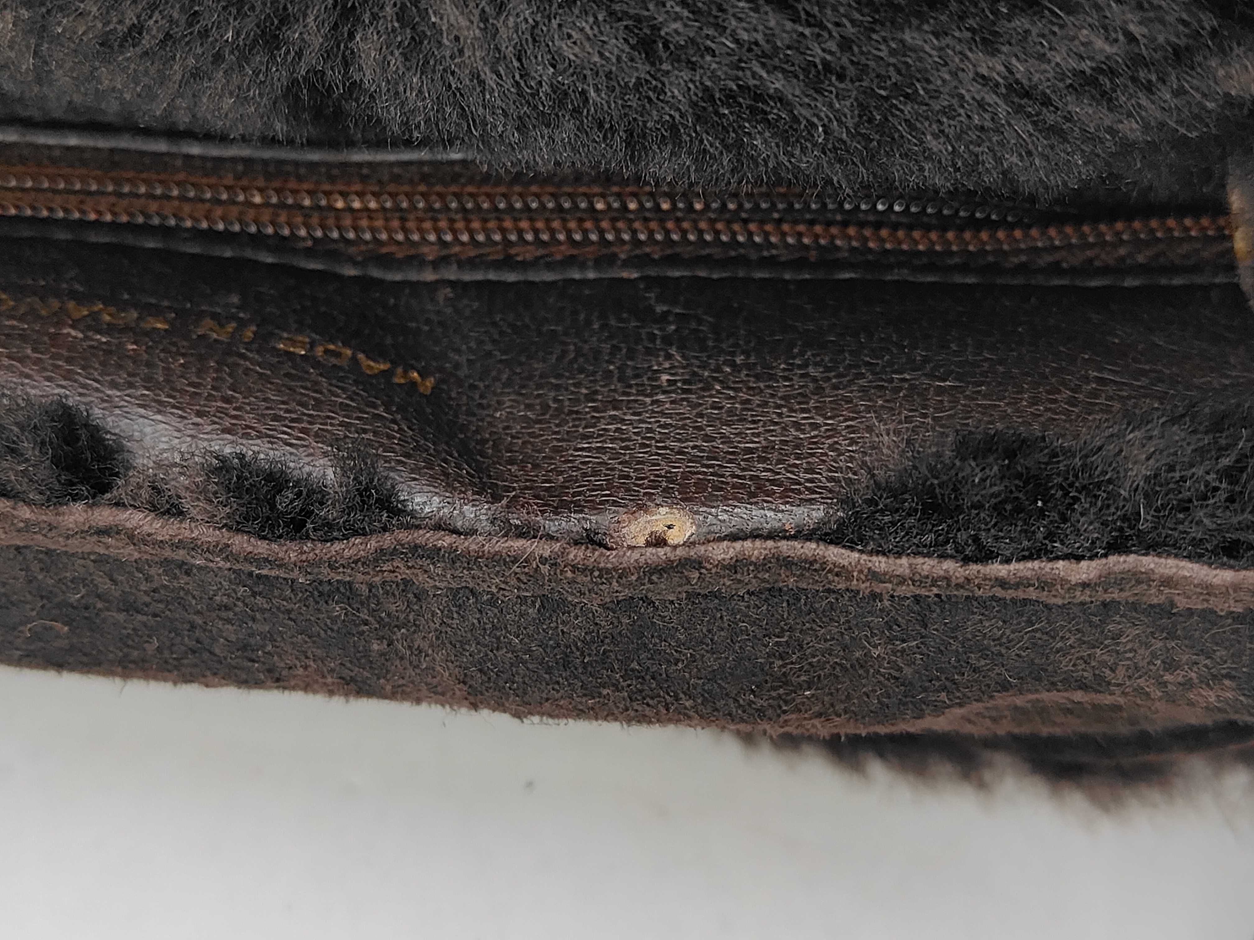 Shearling Tote Bag, Brown, with original seal. — view 10