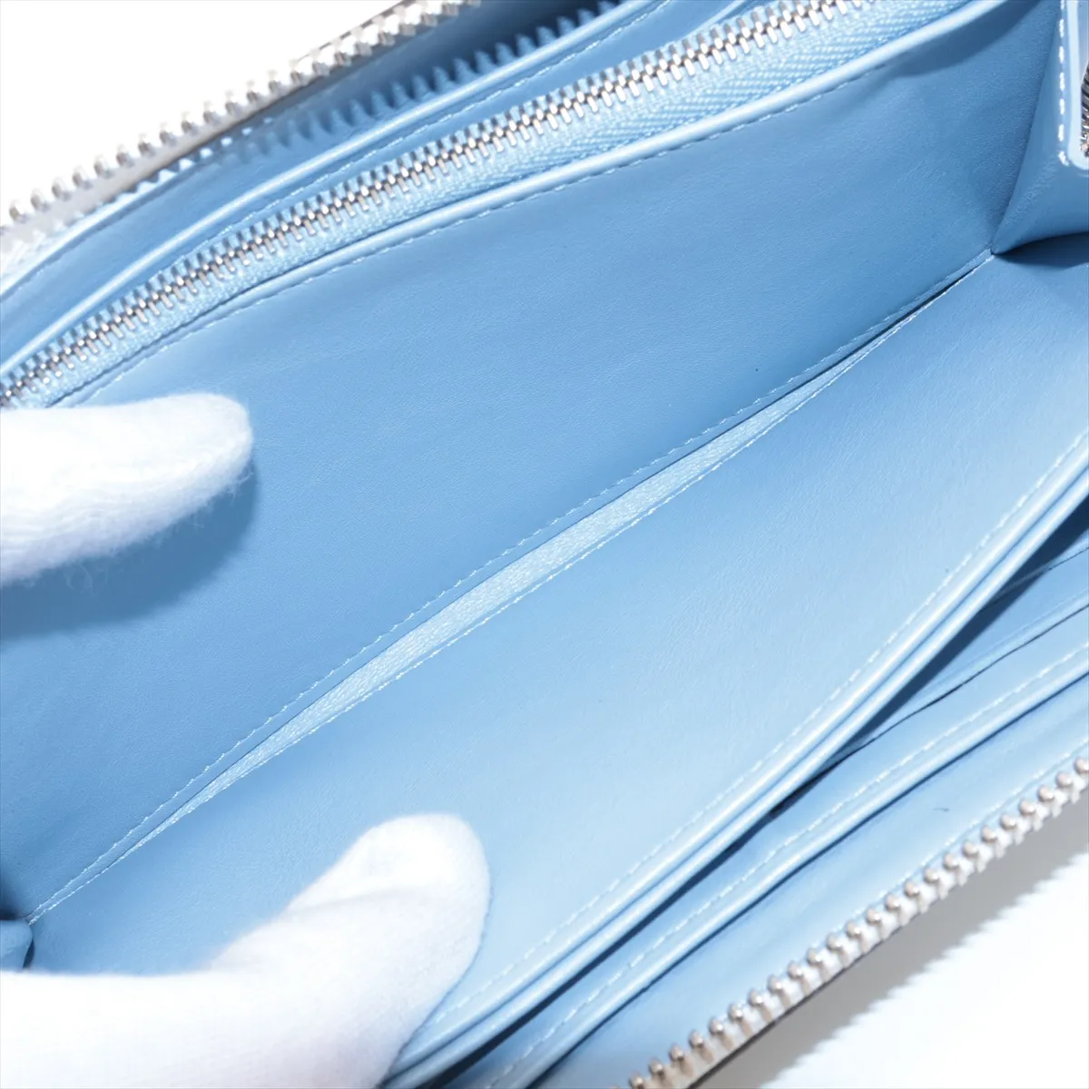 Mahina Zippy Wallet M80494 TN0261 Blue Gradient Round Zip Wallet (RFID detected) — view 6