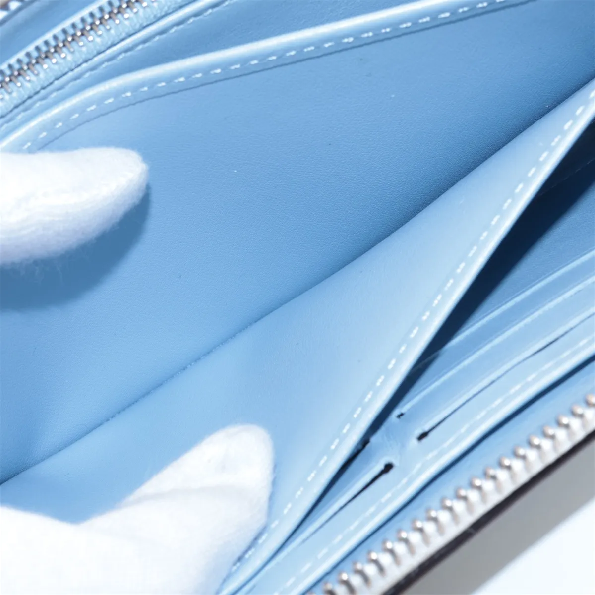 Mahina Zippy Wallet M80494 TN0261 Blue Gradient Round Zip Wallet (RFID detected) — view 7