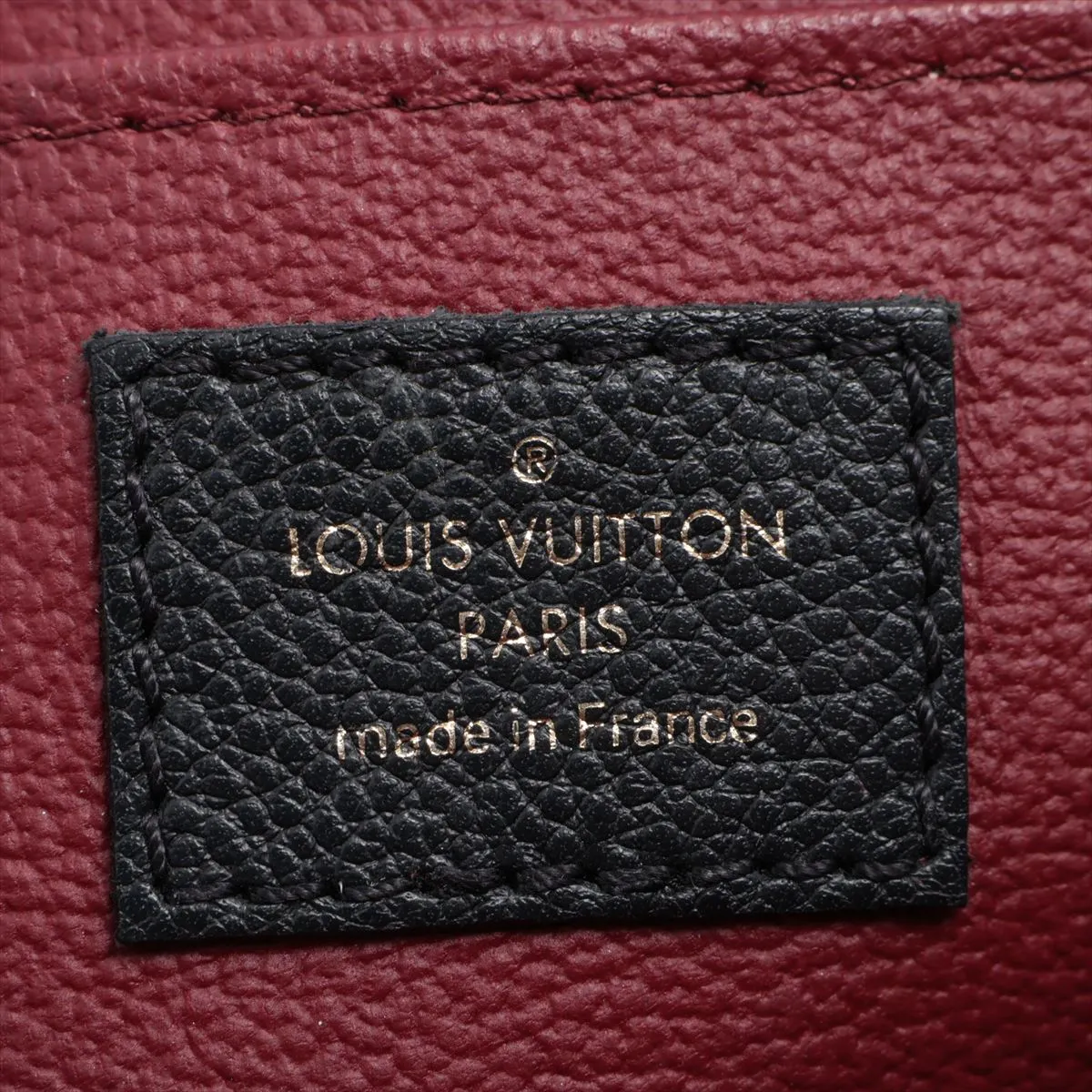 Bicolor Monogram Empreinte Pochette Cosmetic PM M59086 Black x Red Pouch (RFID detected) — view 4