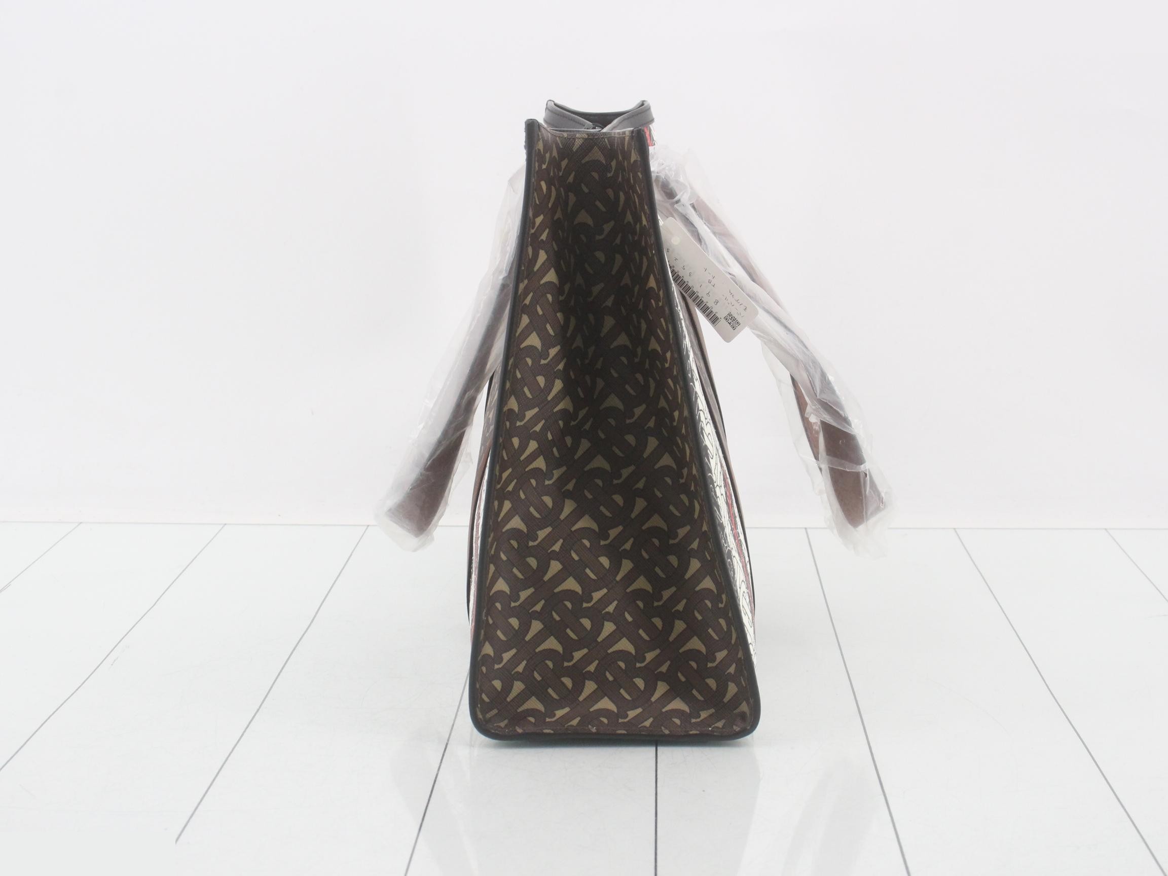 TB Monogram Stripe Bag Tote Bag — view 3
