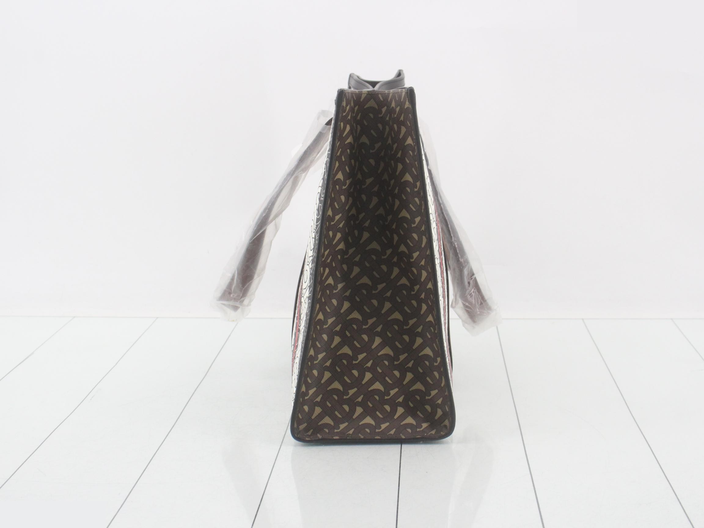 TB Monogram Stripe Bag Tote Bag — view 4