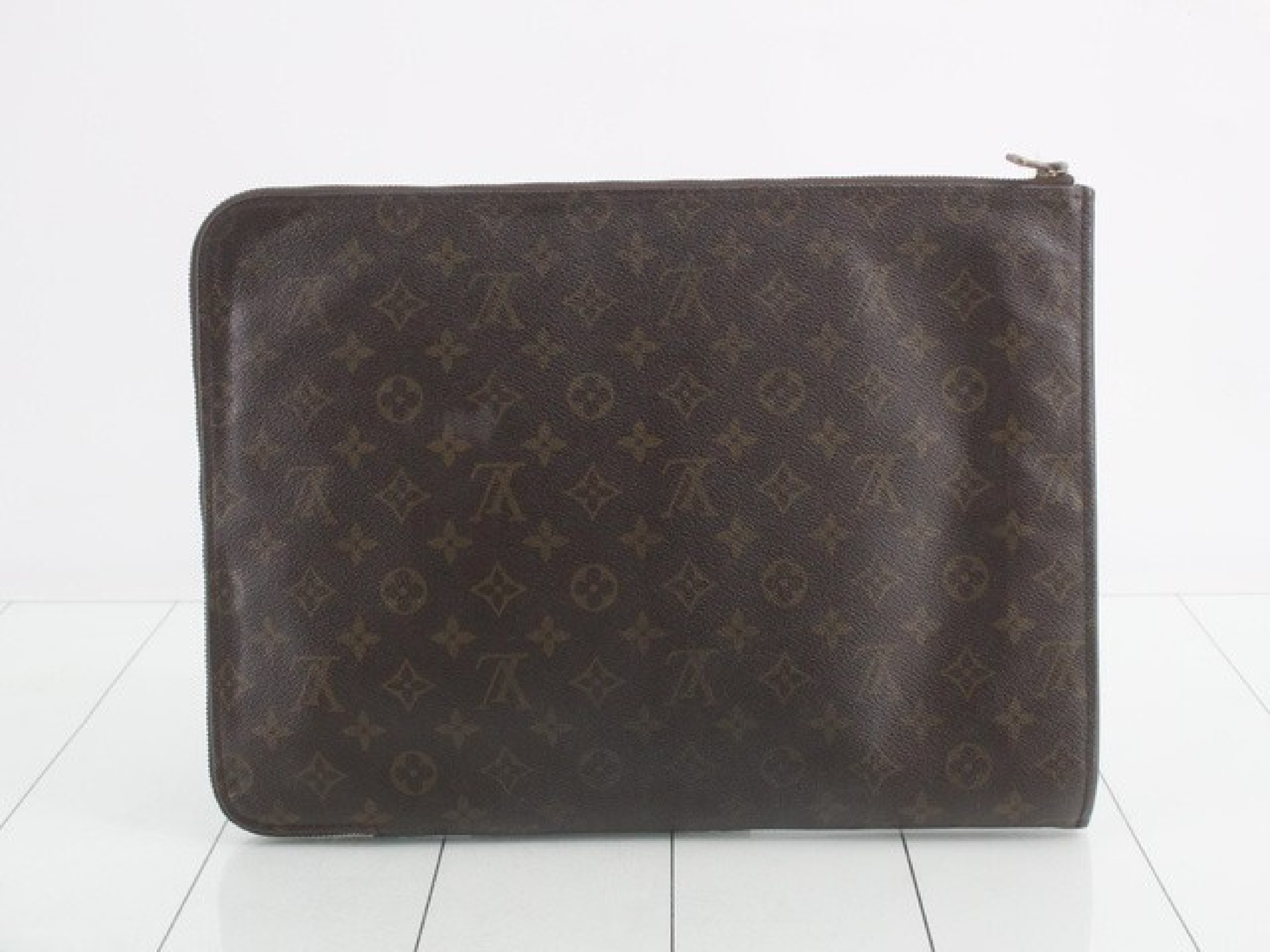 LV Monogram Pochette Document Clutch Bag — view 2