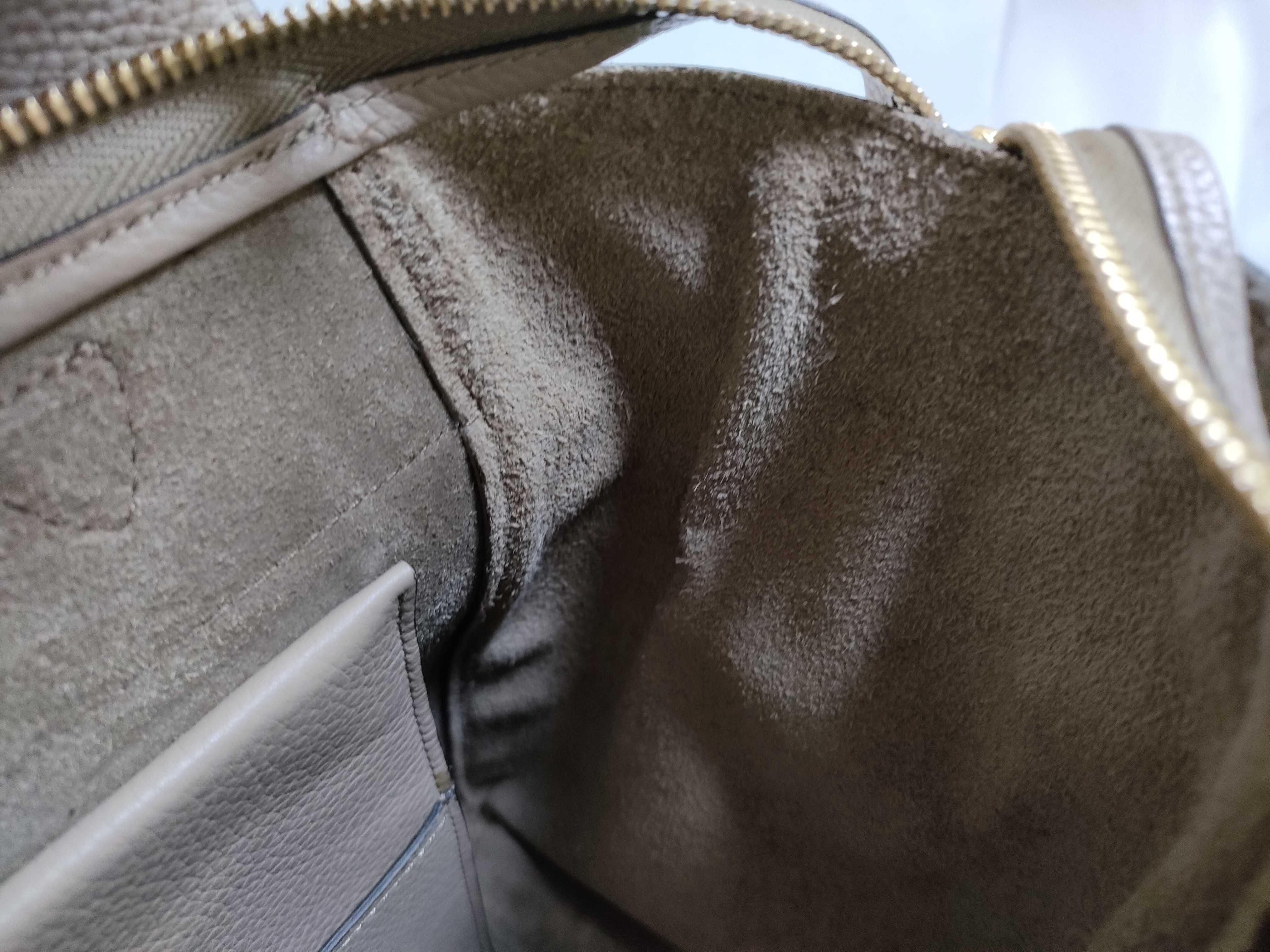 Belt Bag Mini Leather 2-Way Handbag Beige Handbag — view 12