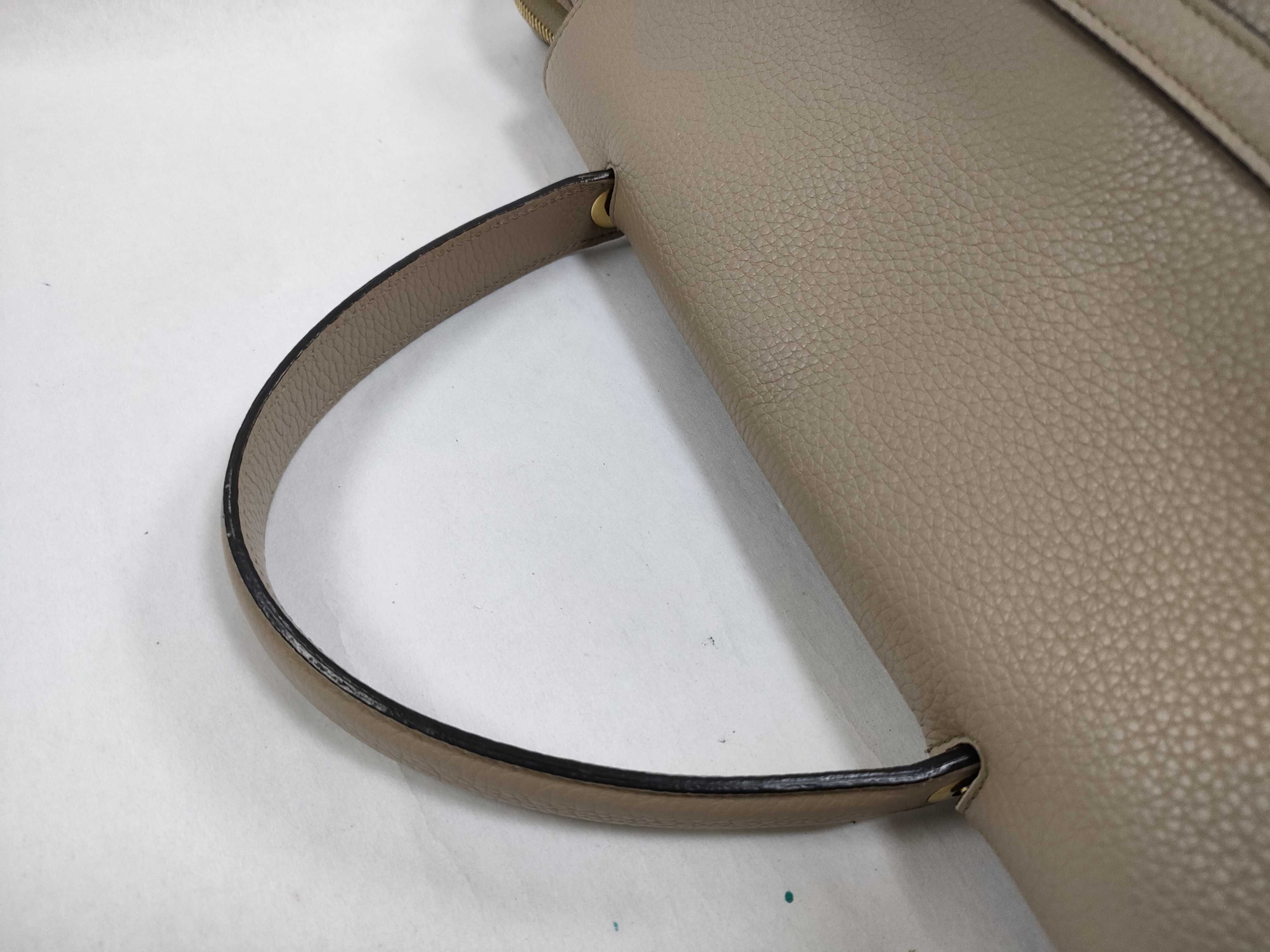 Belt Bag Mini Leather 2-Way Handbag Beige Handbag — view 3