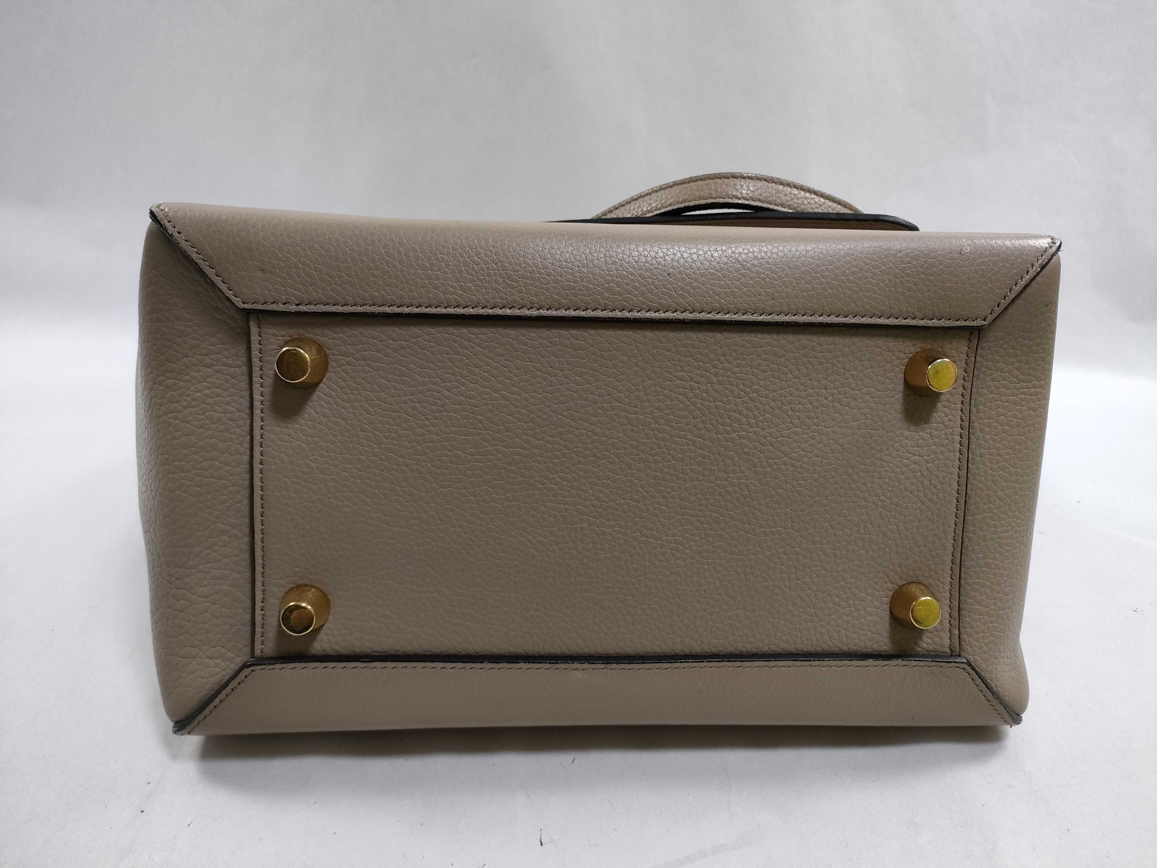 Belt Bag Mini Leather 2-Way Handbag Beige Handbag — view 7